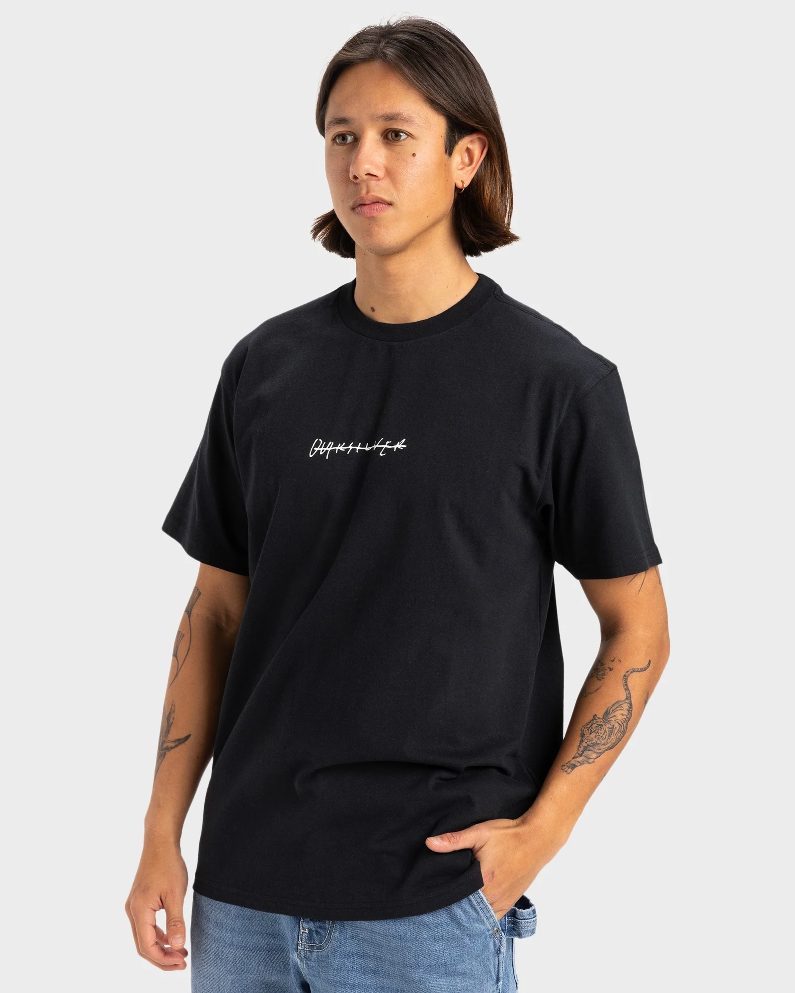 Mens Quiksilver Rushed Logo Dna T-Shirt - Image 2