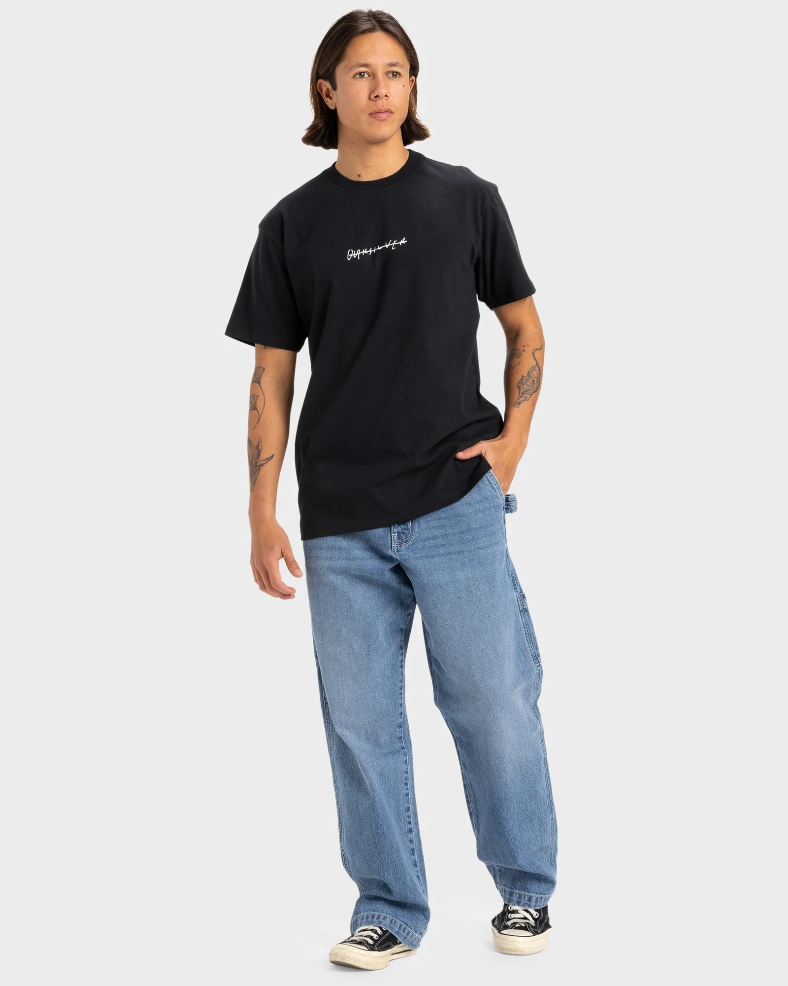 Mens Quiksilver Rushed Logo Dna T-Shirt - Image 4