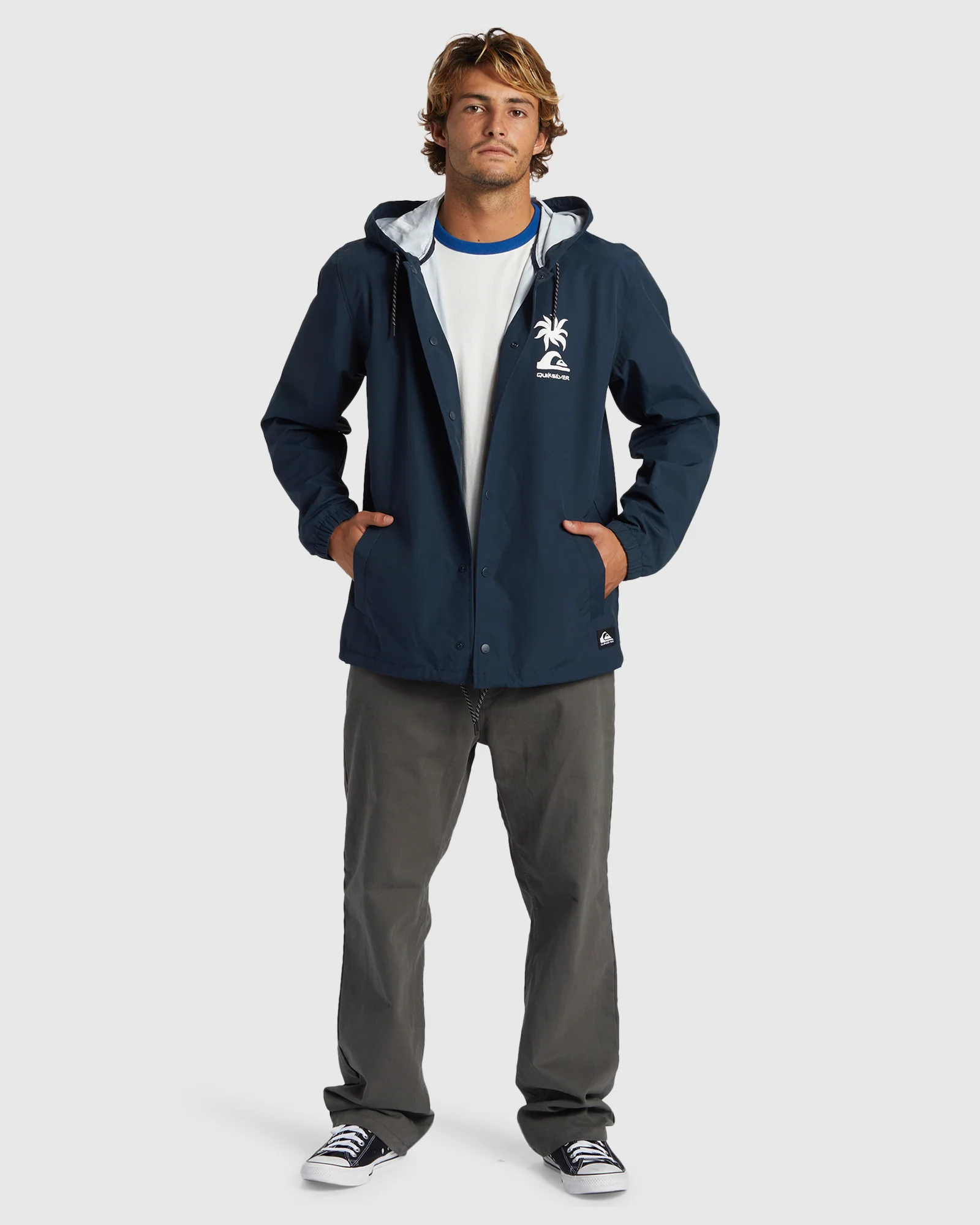 Mens Rain Cloud Hooded Track Jacket - Image 5
