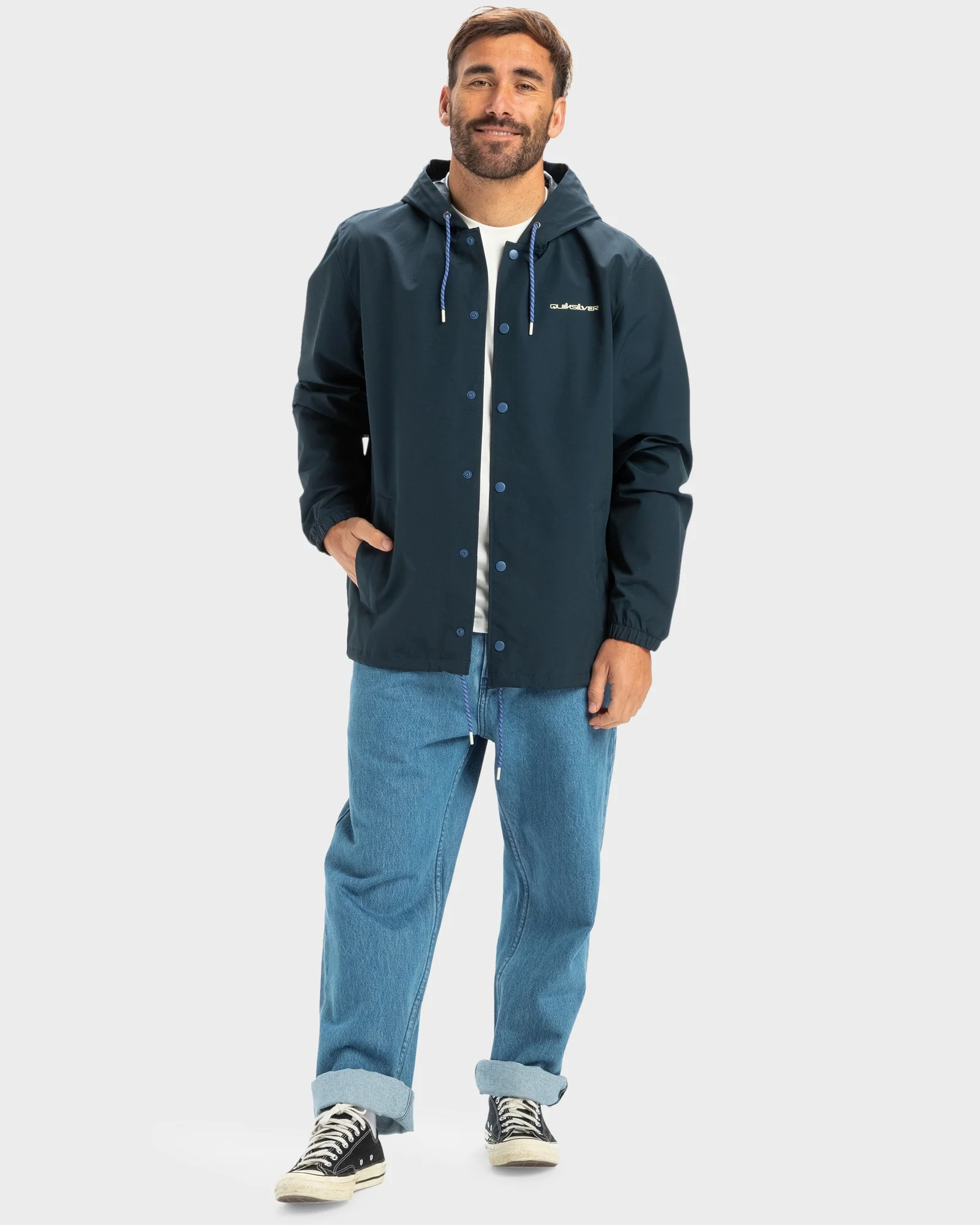 Mens Rain Cloud Hooded Waterproof Jacket - Image 4