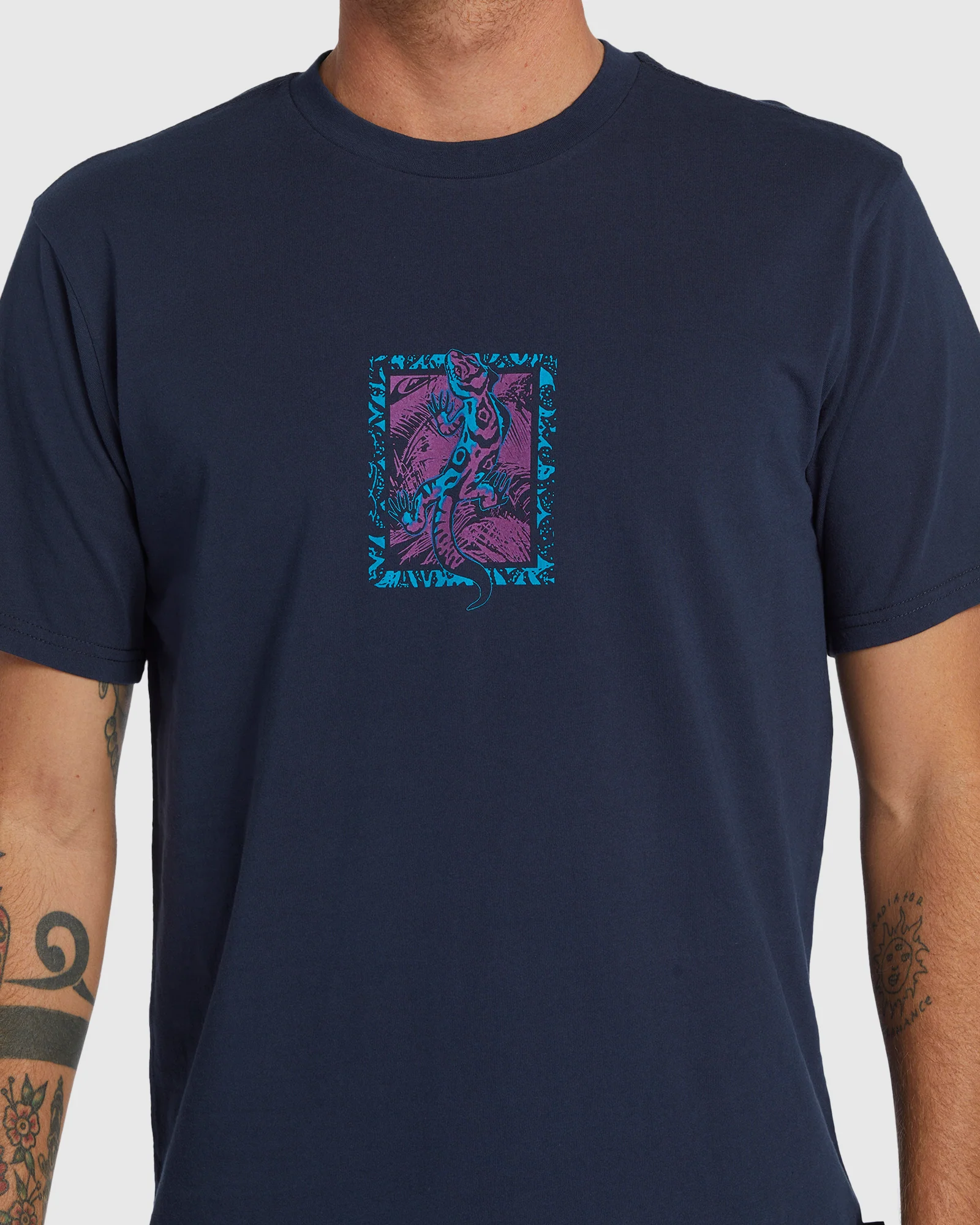 Mens Reptillia Oversized Short Sleeve T-Shirt - Image 4