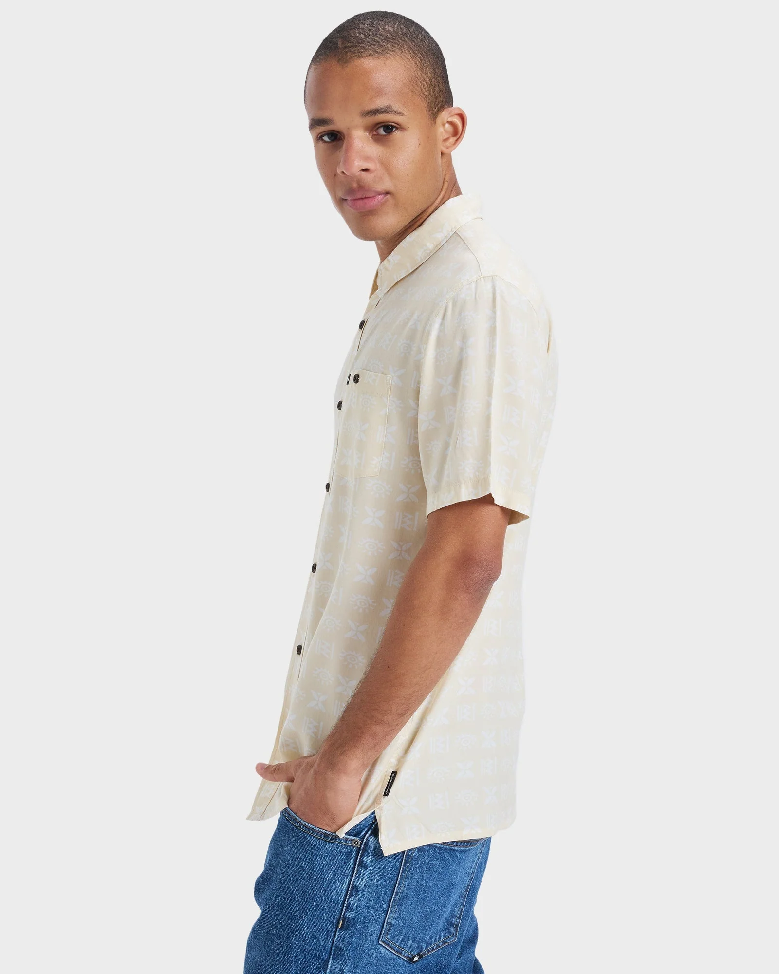 Mens Safe Paradise Short Sleeve Shirt - Image 3