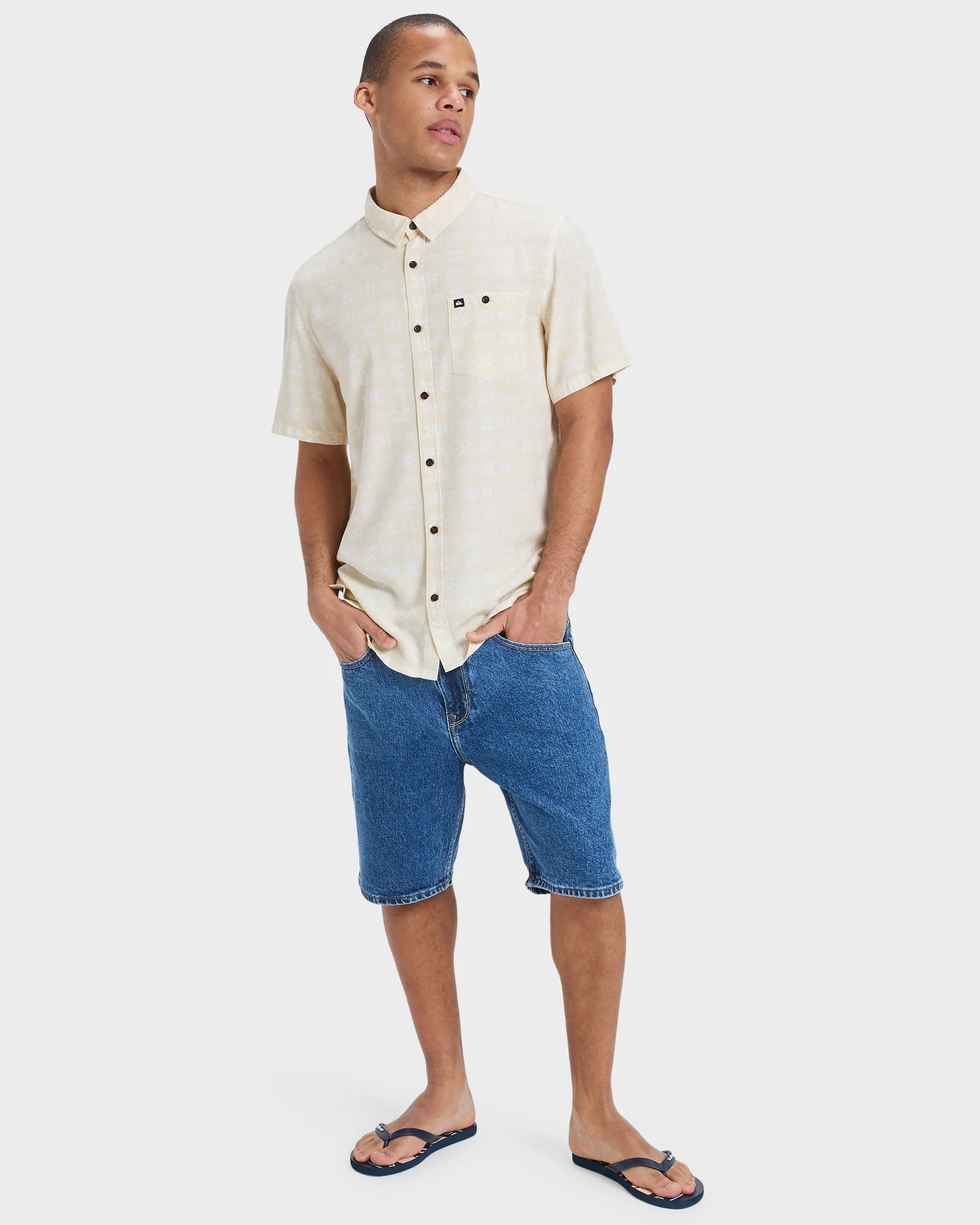 Mens Safe Paradise Short Sleeve Shirt - Image 5