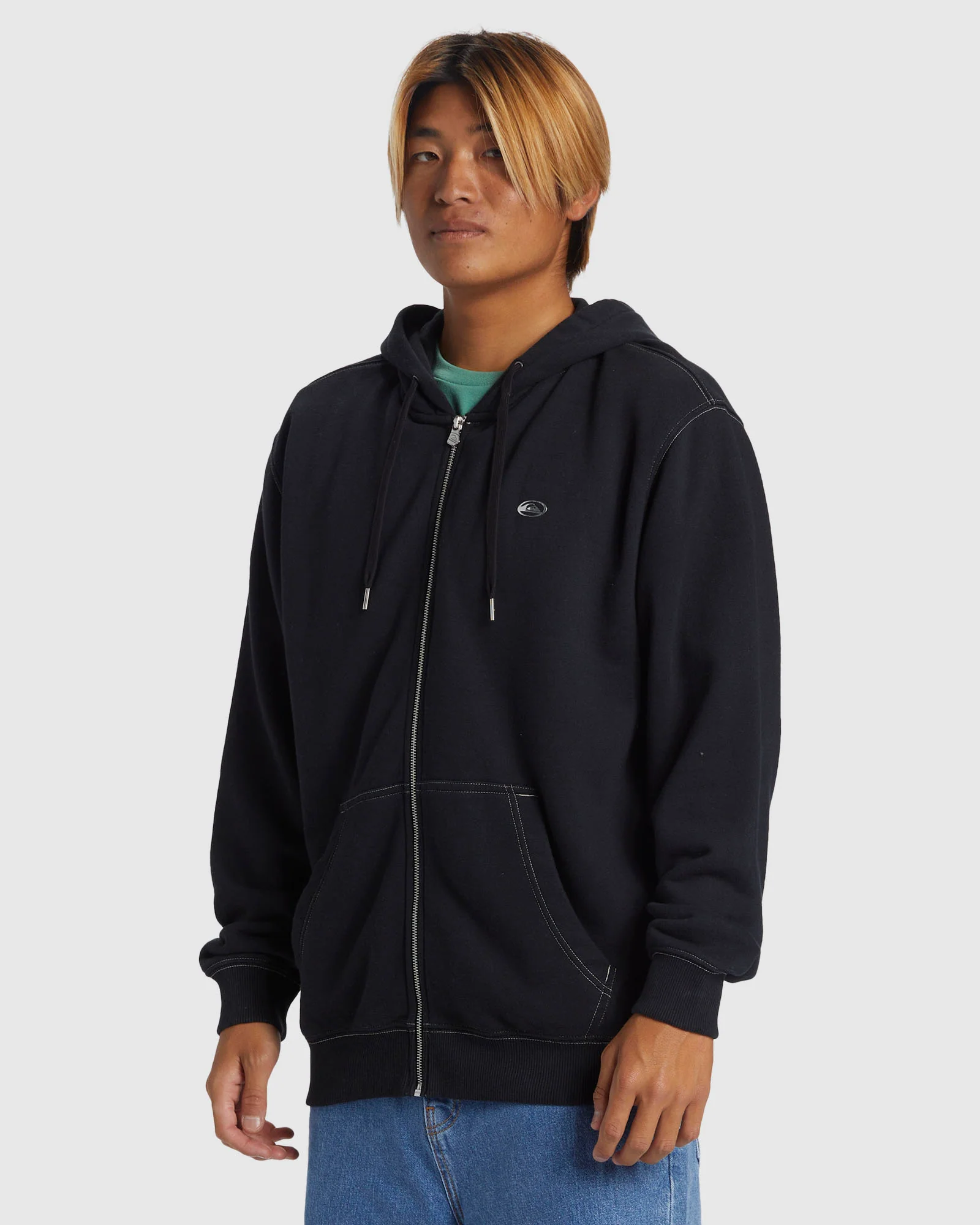 Mens Saturn Chrome Zip-Up Hoodie - Image 2