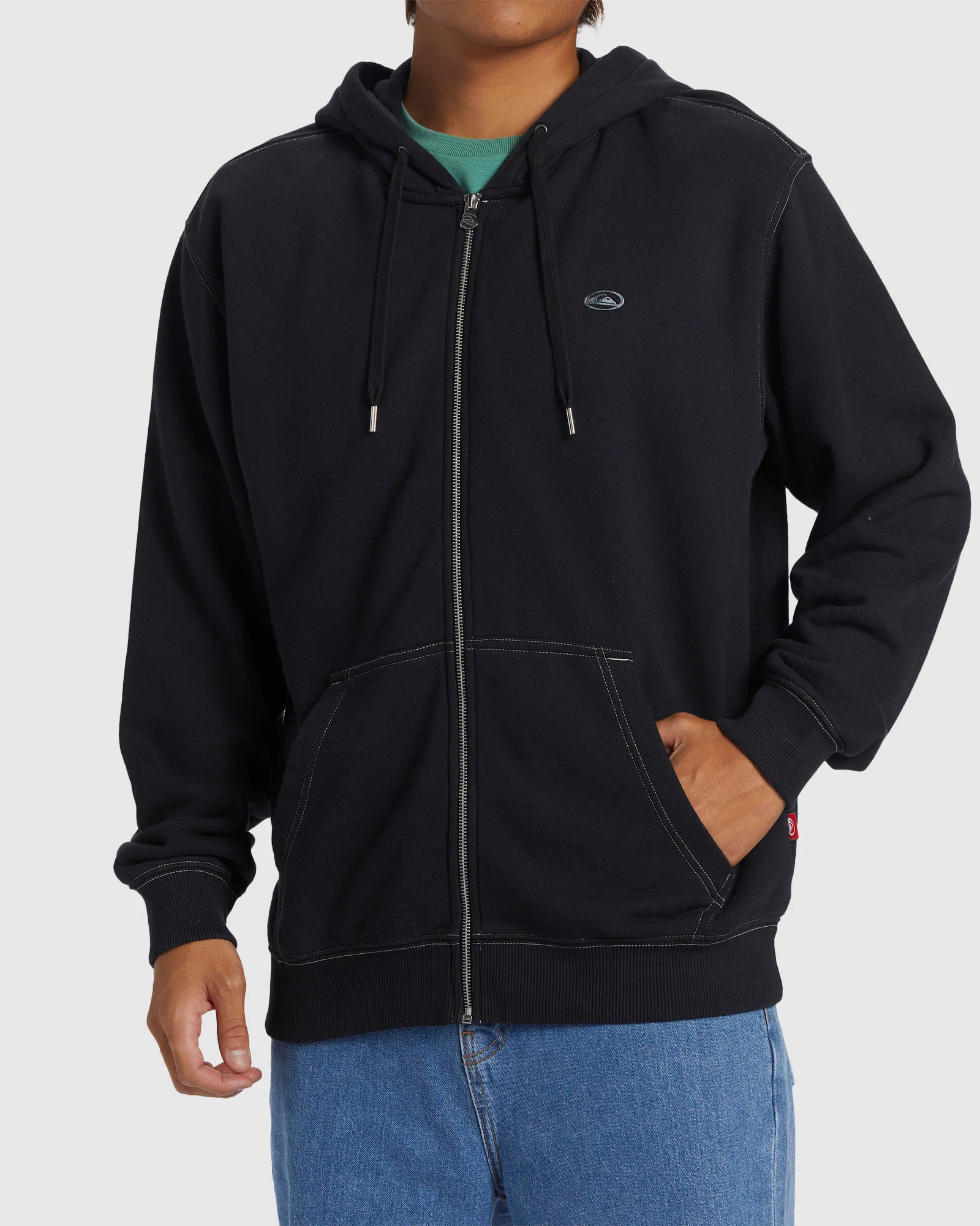 Mens Saturn Chrome Zip-Up Hoodie - Image 4