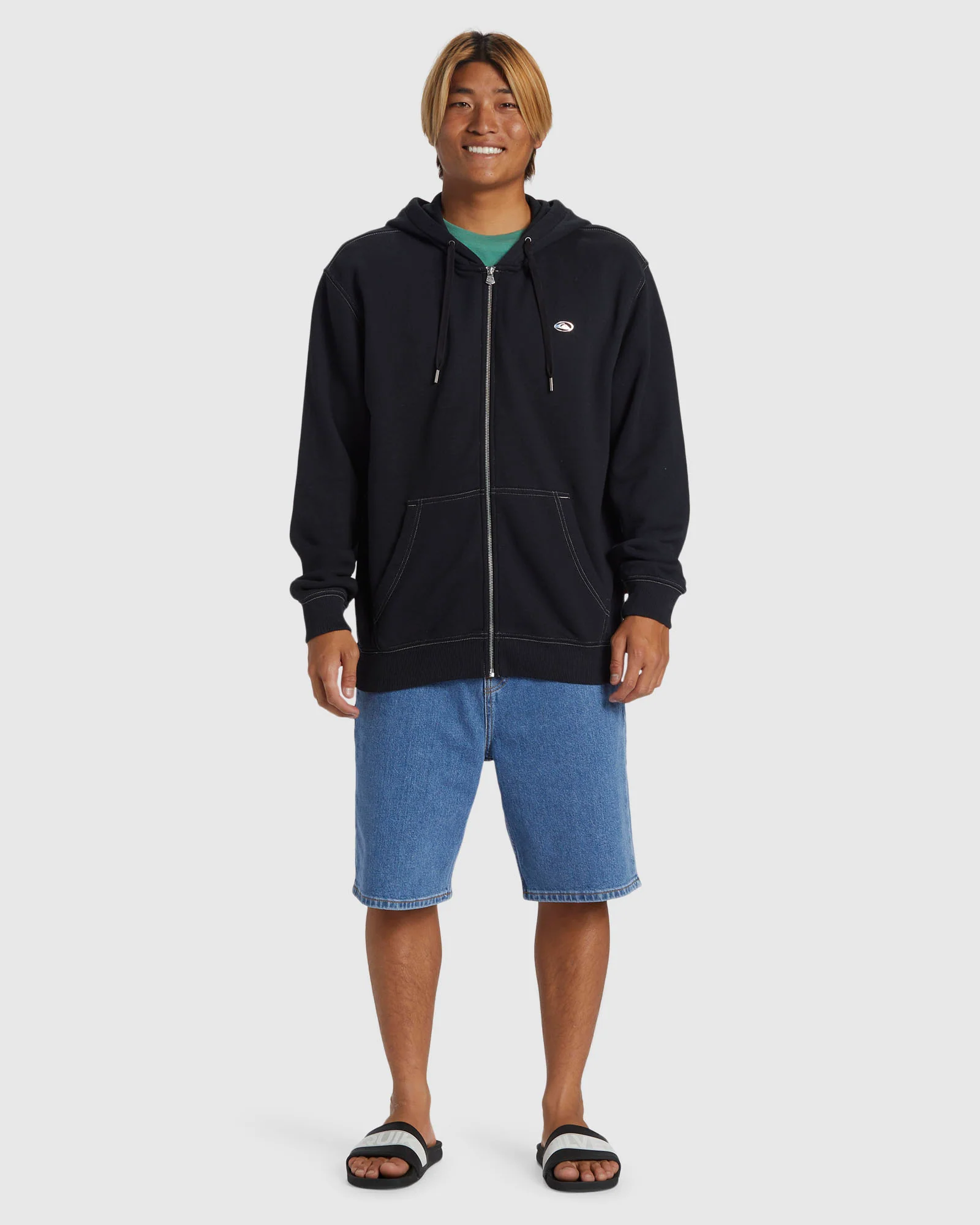 Mens Saturn Chrome Zip-Up Hoodie - Image 5