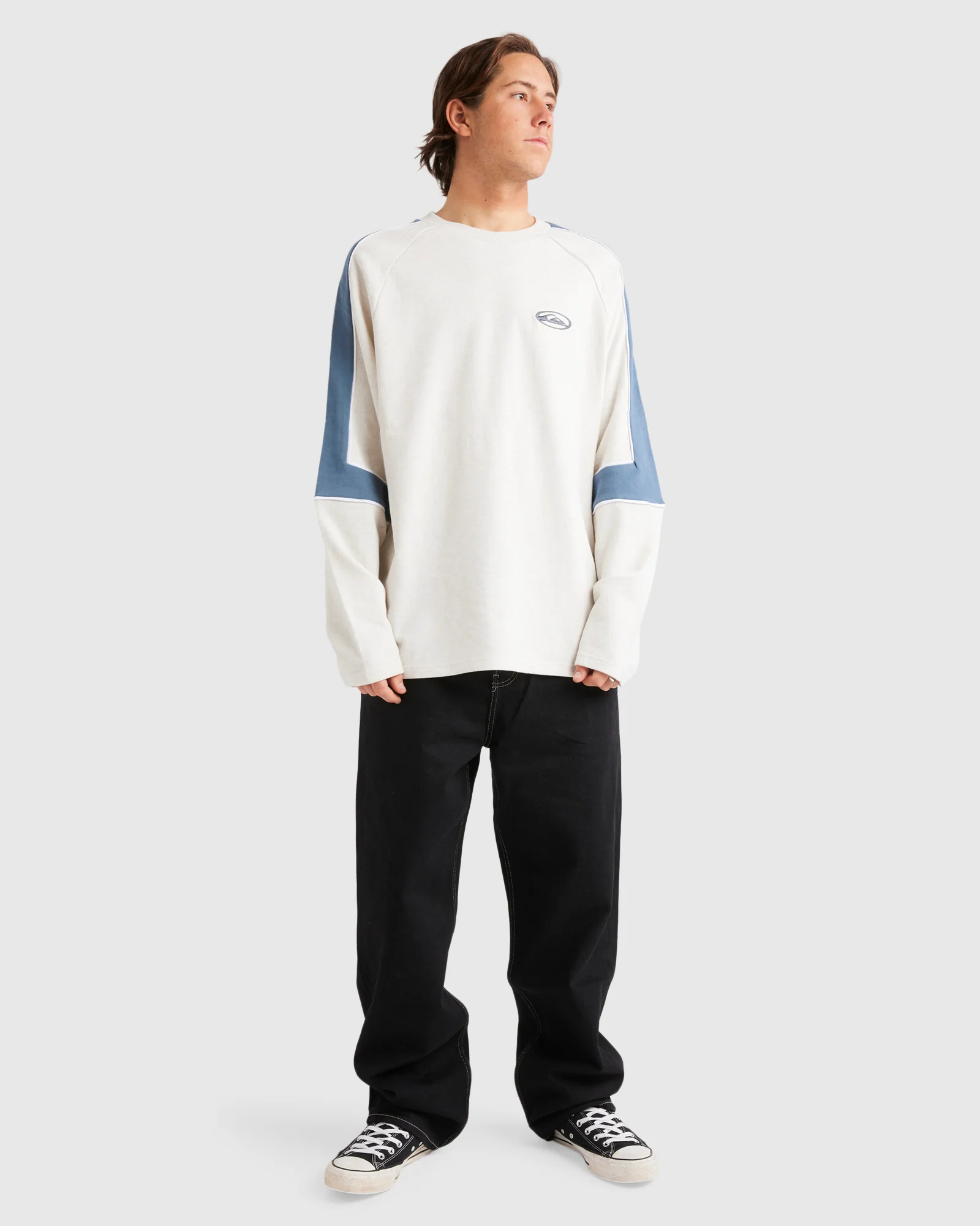 Mens Saturn Panel Crew Neck Sweatshirt - Image 5
