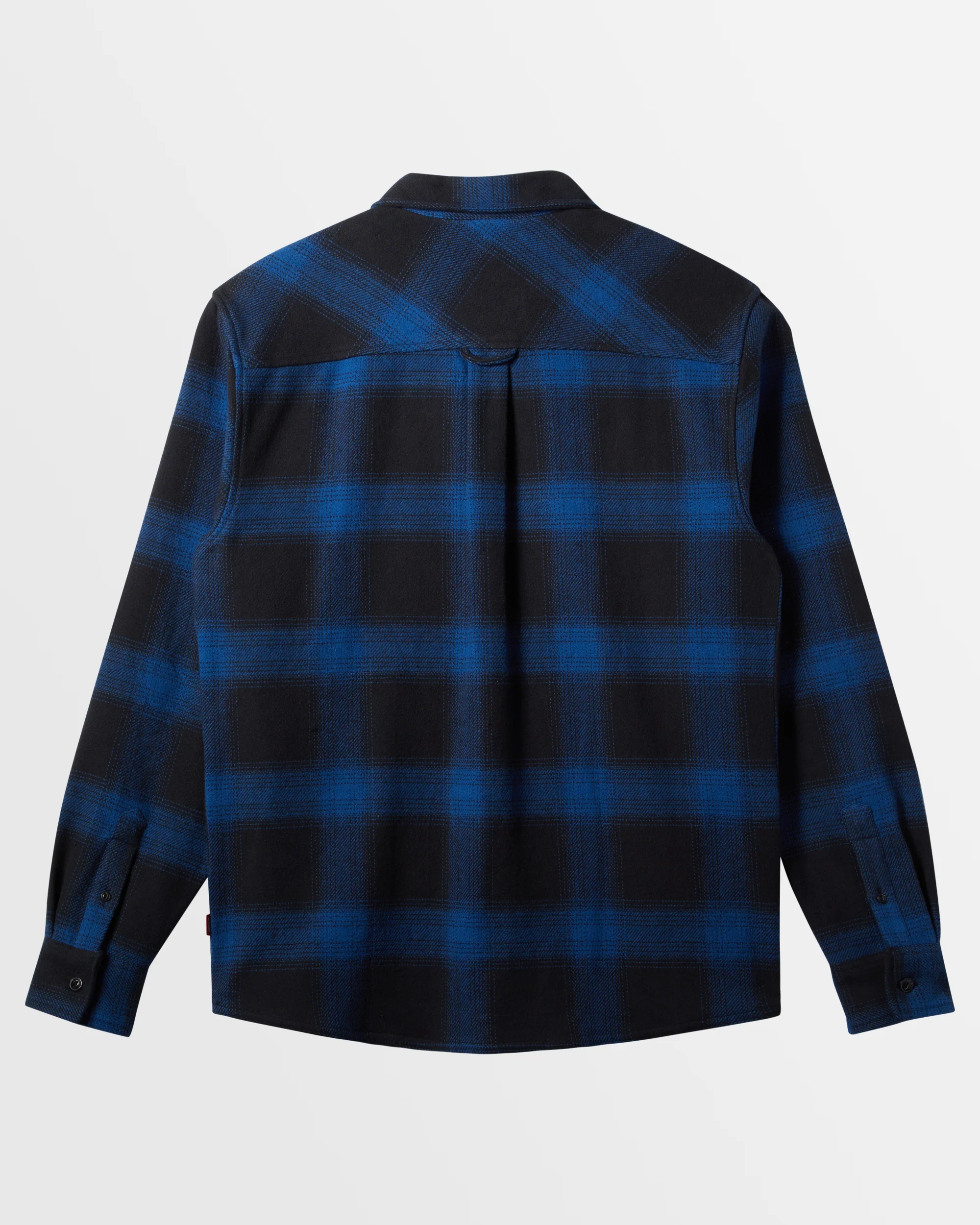 Mens Saturn Shadow Plaid Long Sleeve Flannel Shirt - Image 2