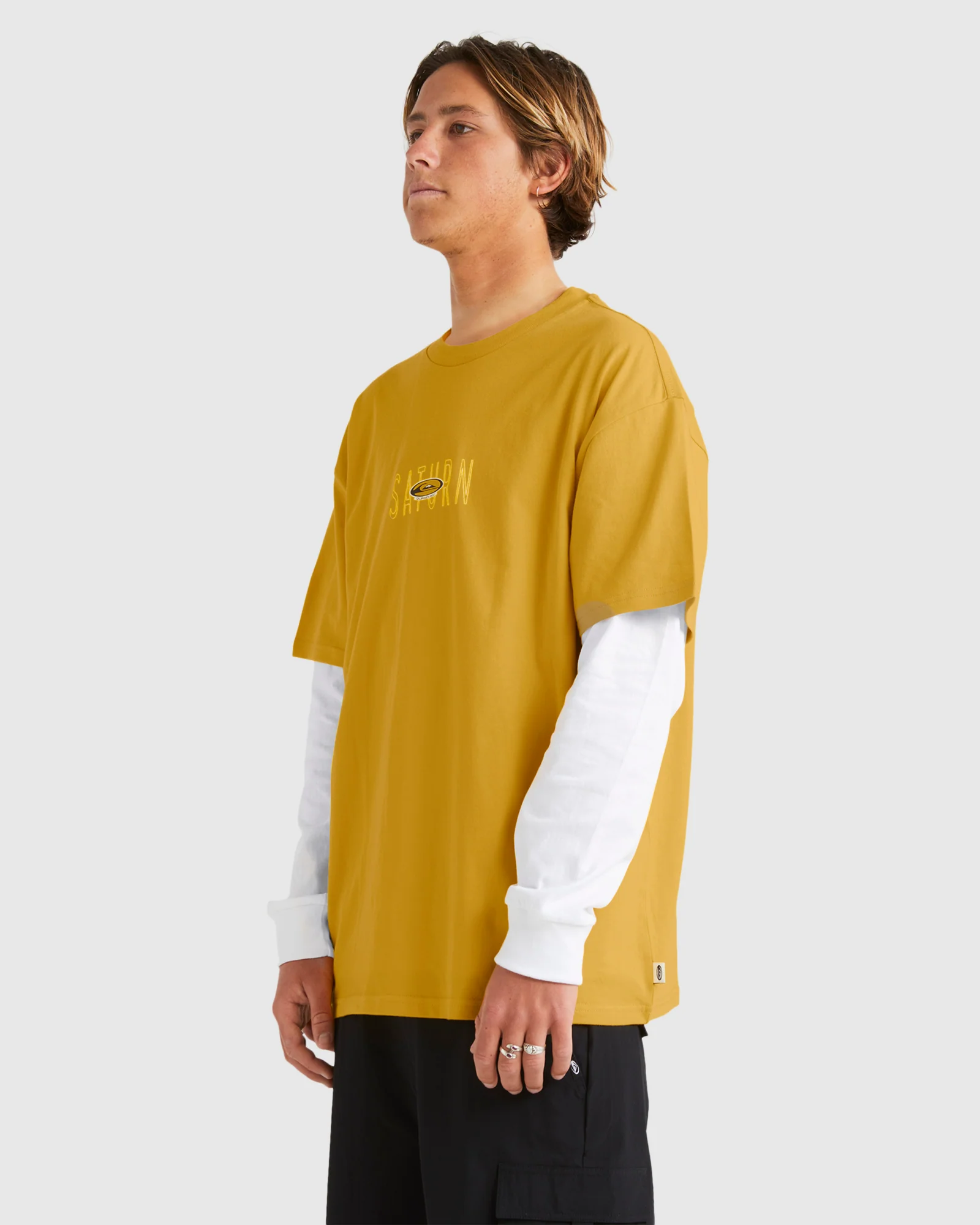 Mens Saturn Oversized T-Shirt - Image 2