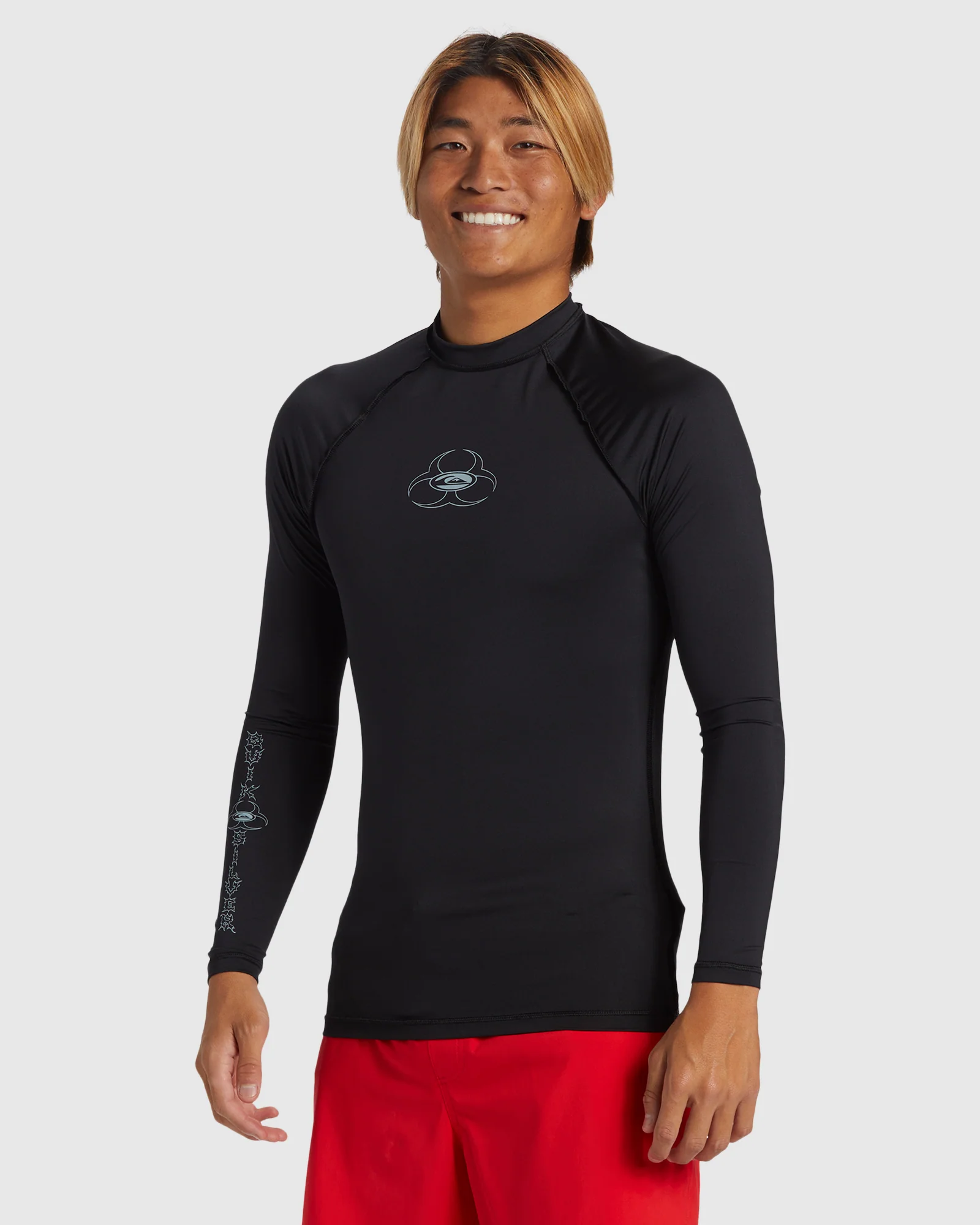 Mens Saturn Long Sleeve UPF 50 Surf T-Shirt - Image 2