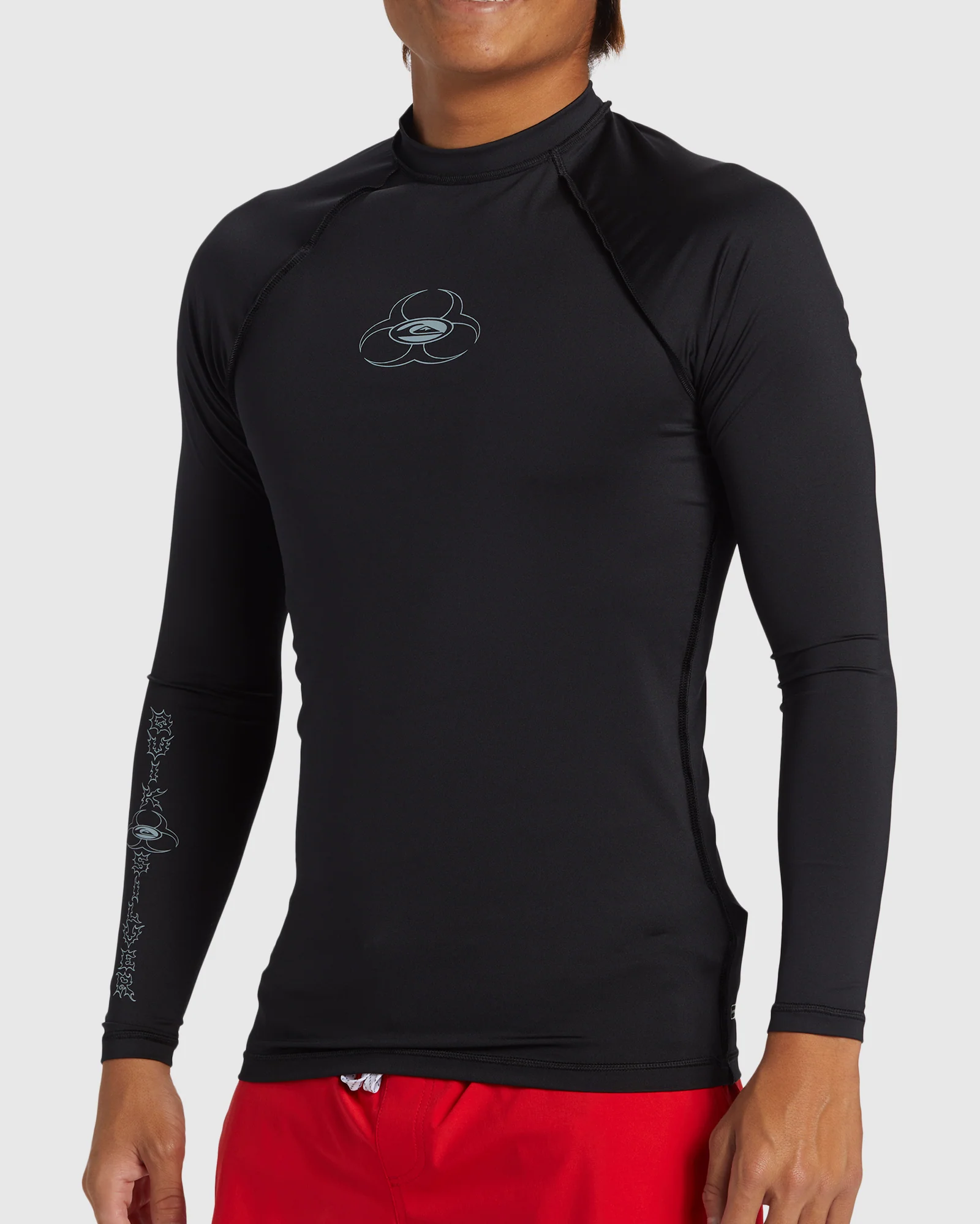 Mens Saturn Long Sleeve UPF 50 Surf T-Shirt - Image 4