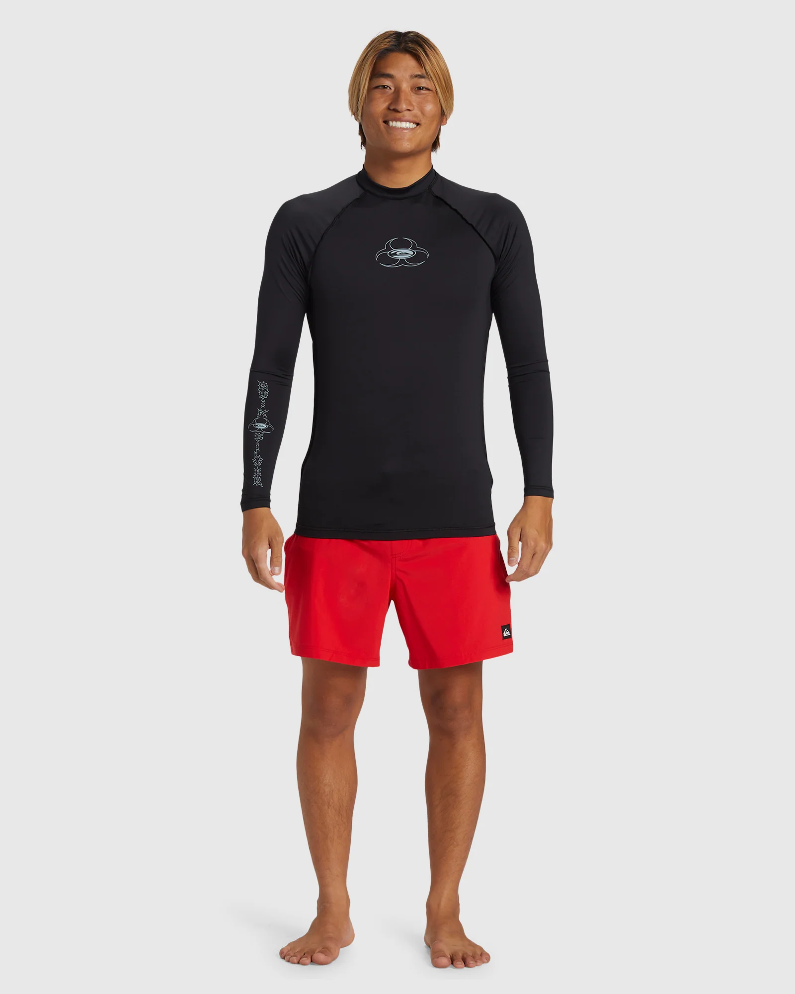 Mens Saturn Long Sleeve UPF 50 Surf T-Shirt - Image 5