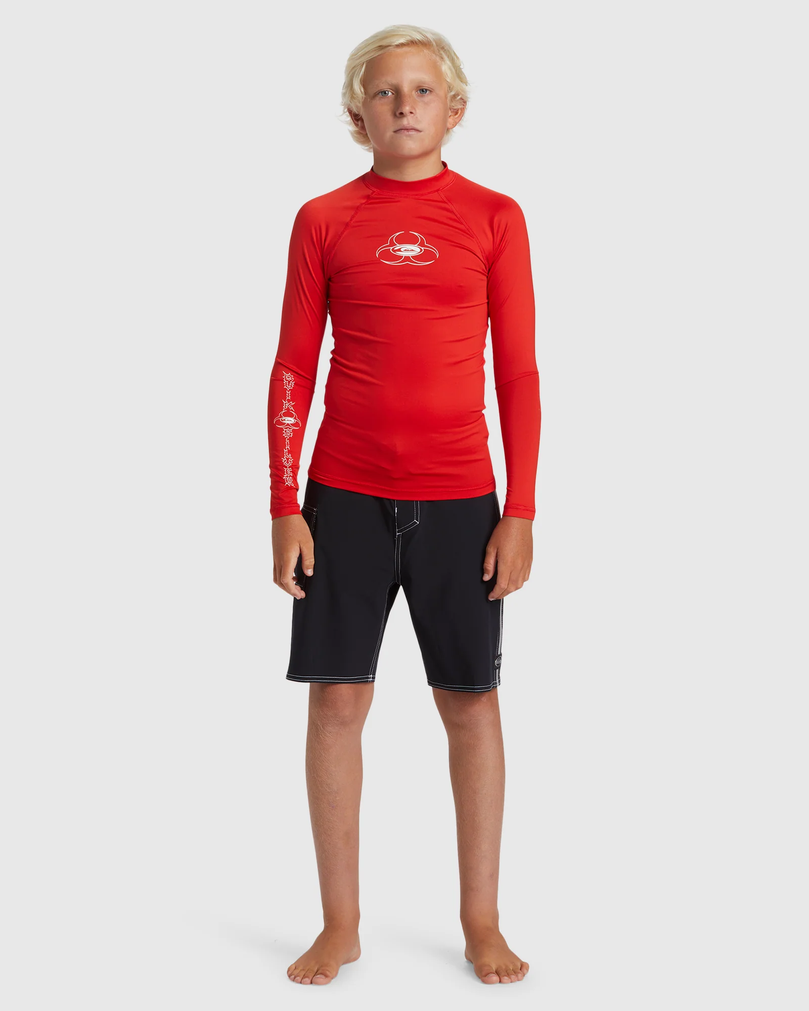 Boys 8-16 Saturn Long Sleeve UPF 50 Surf T-Shirt - Image 5