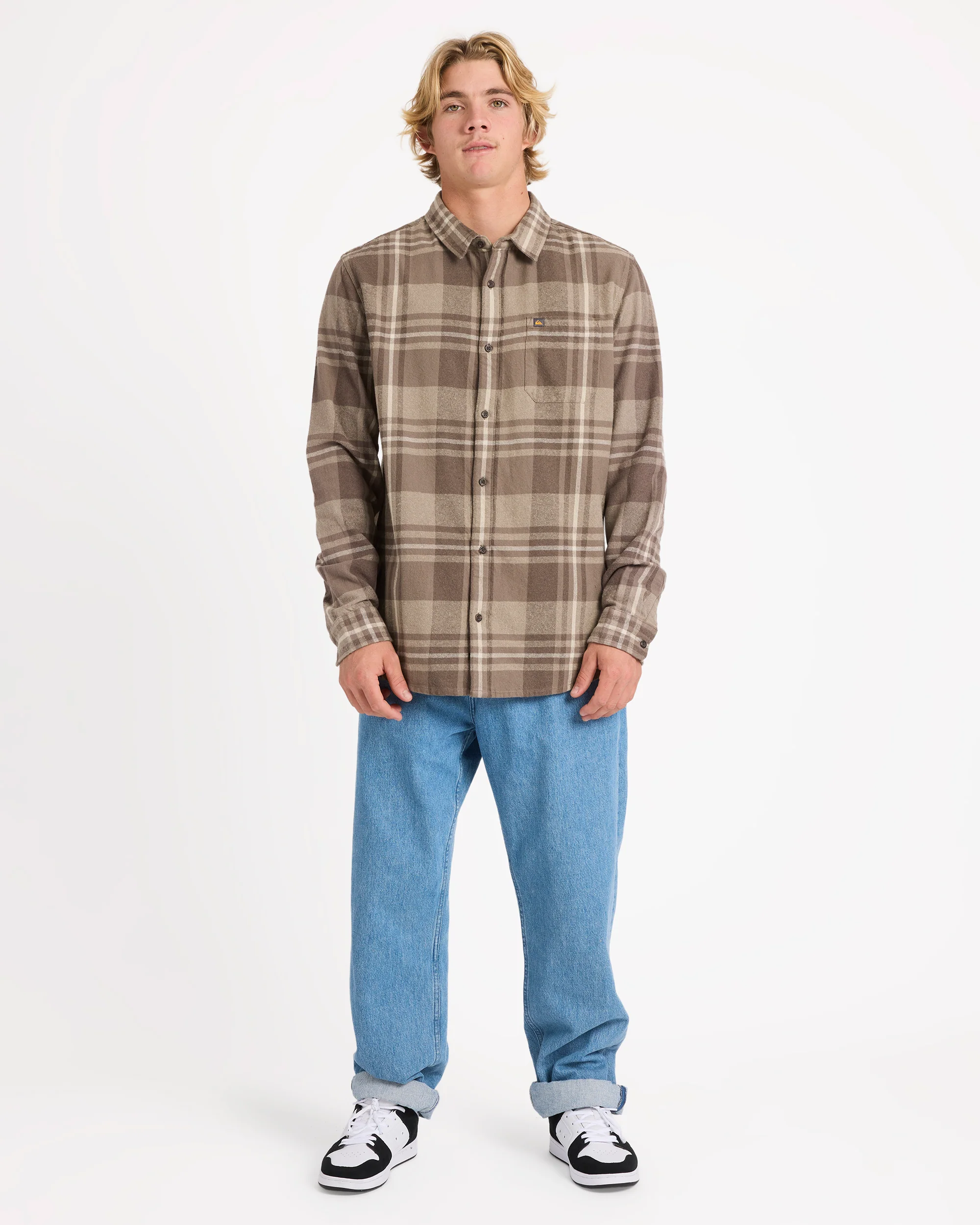 Mens Scribe Plaid Long Sleeve Shirt - Image 5