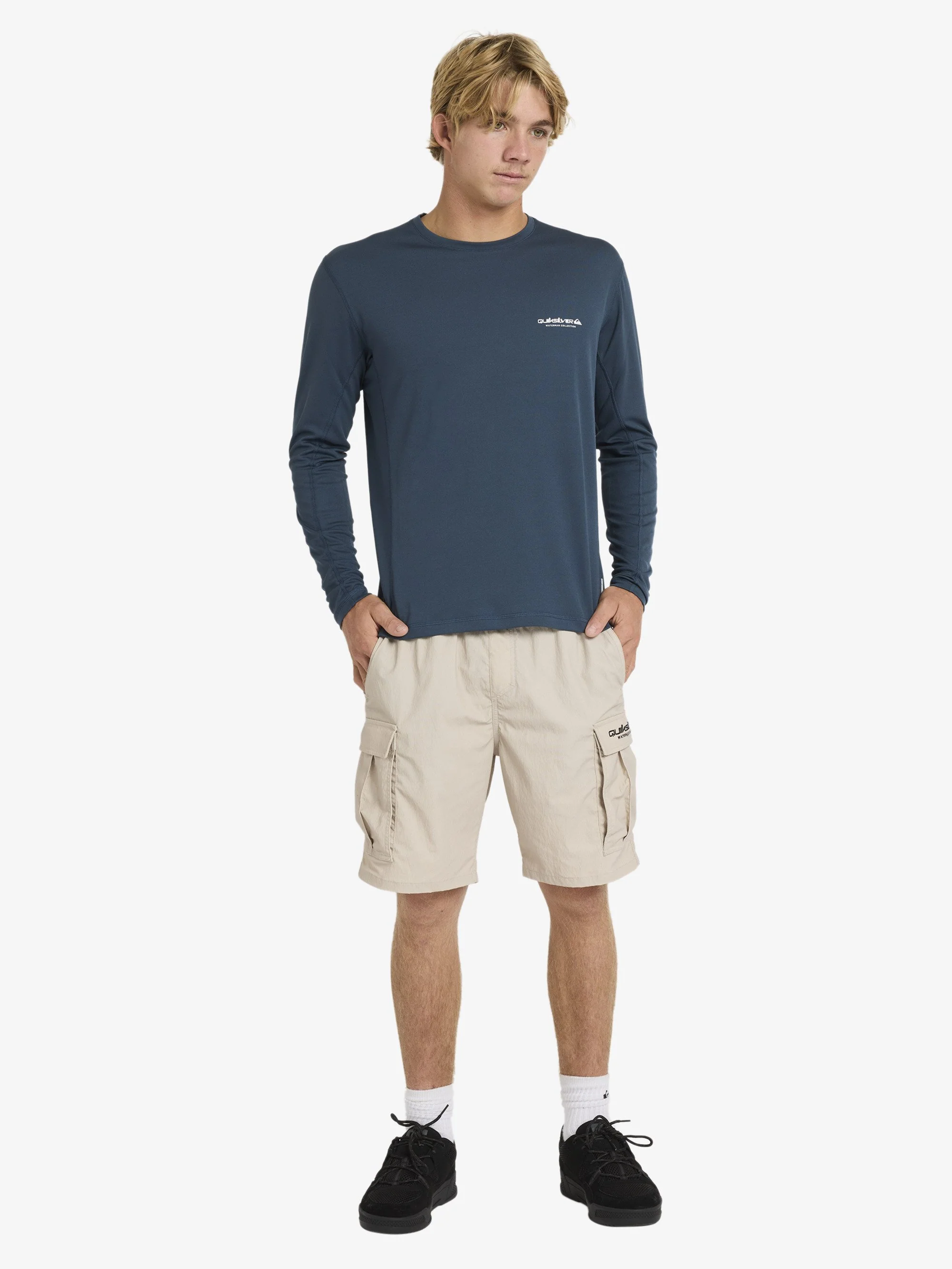 Mens Sea Grass Long Sleeve UPF 50 Rash Vest - Image 4