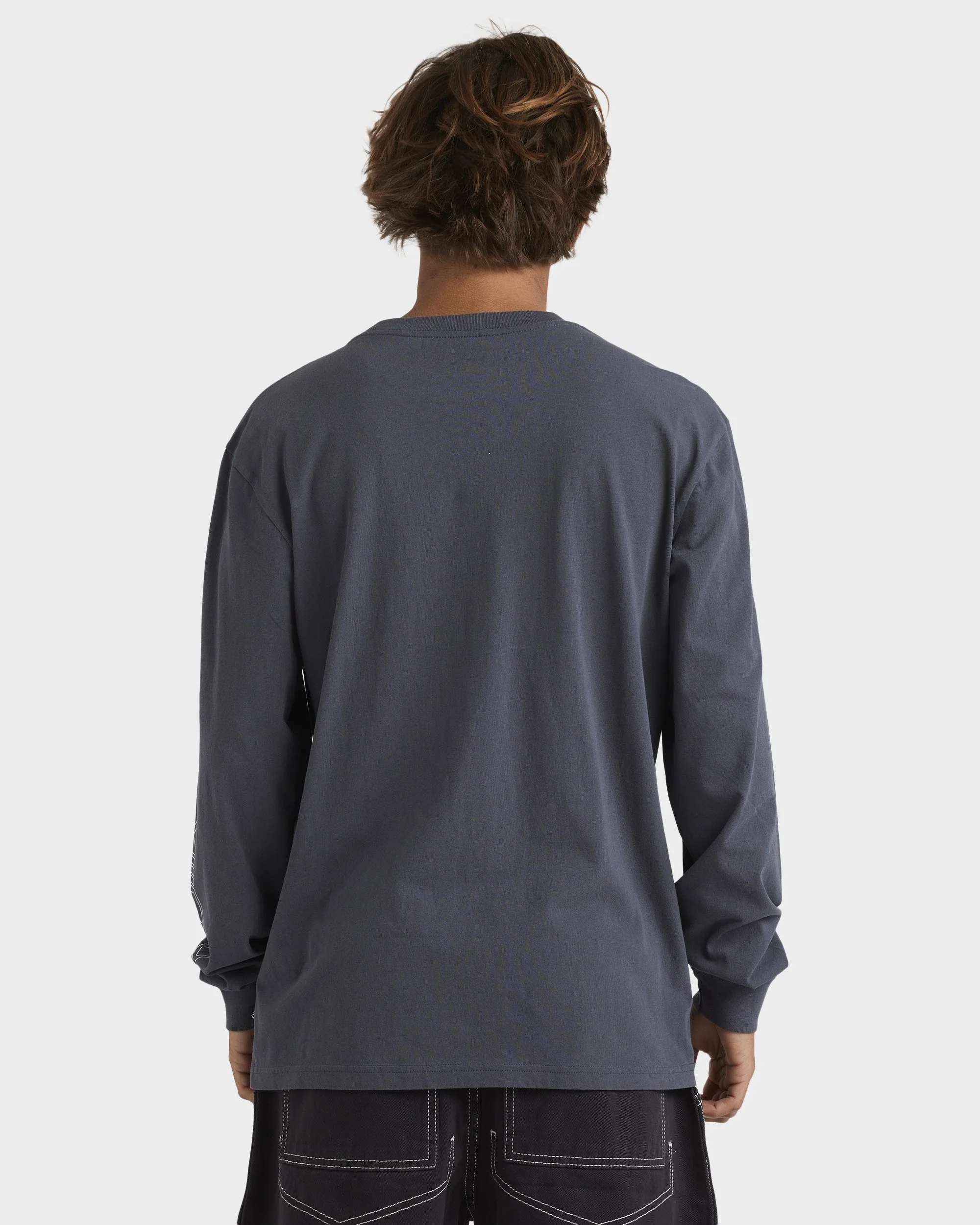 Mens Shadow Line Long Sleeve T-Shirt - Image 2