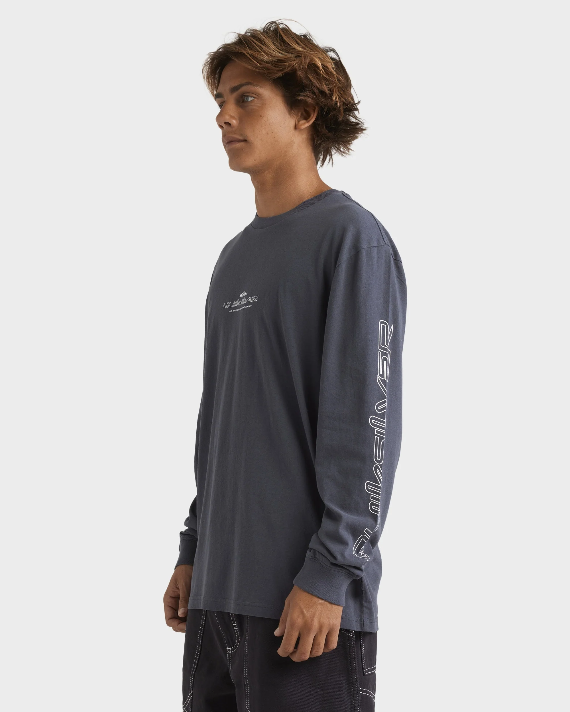 Mens Shadow Line Long Sleeve T-Shirt - Image 3