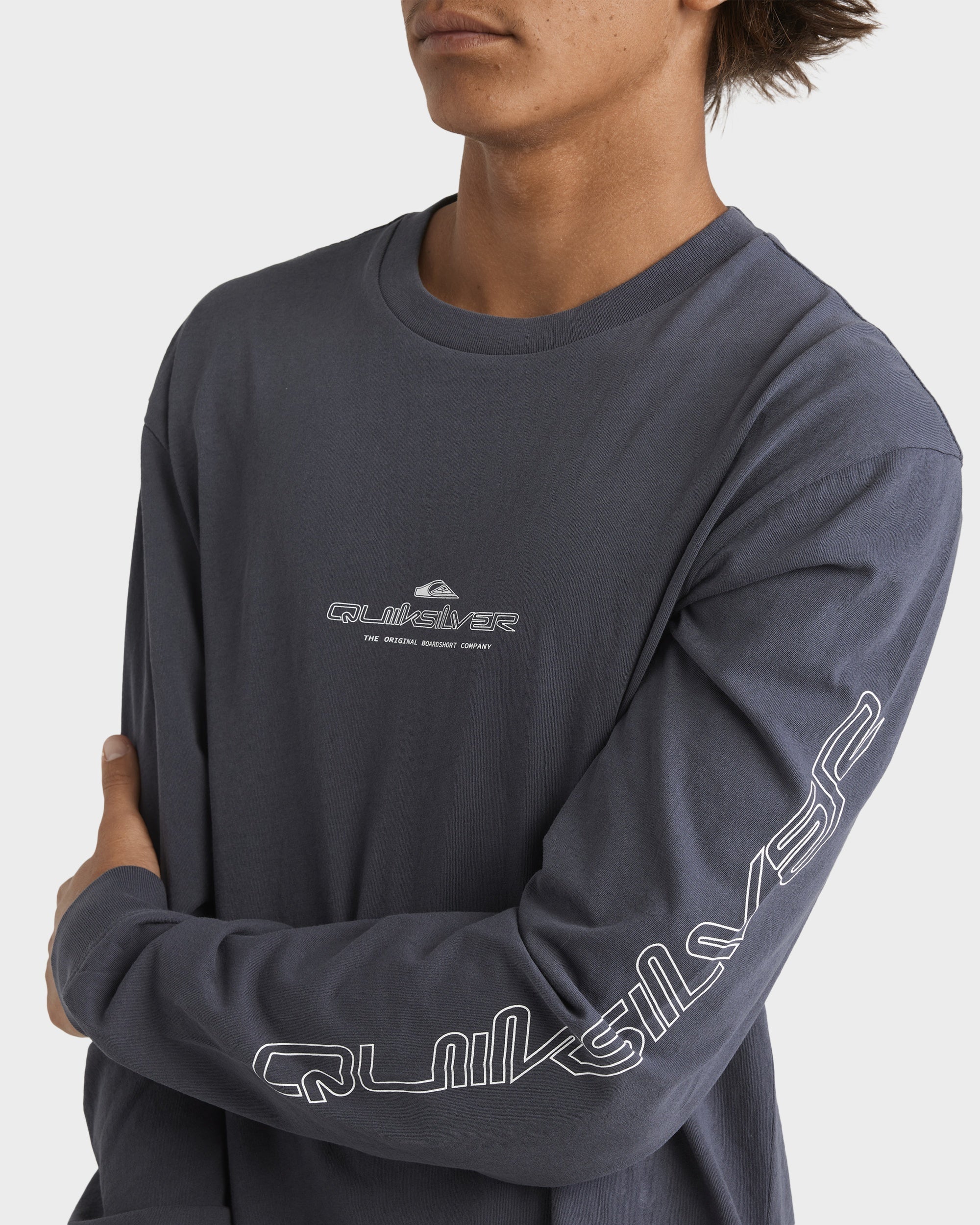 Mens Shadow Line Long Sleeve T-Shirt - Image 4