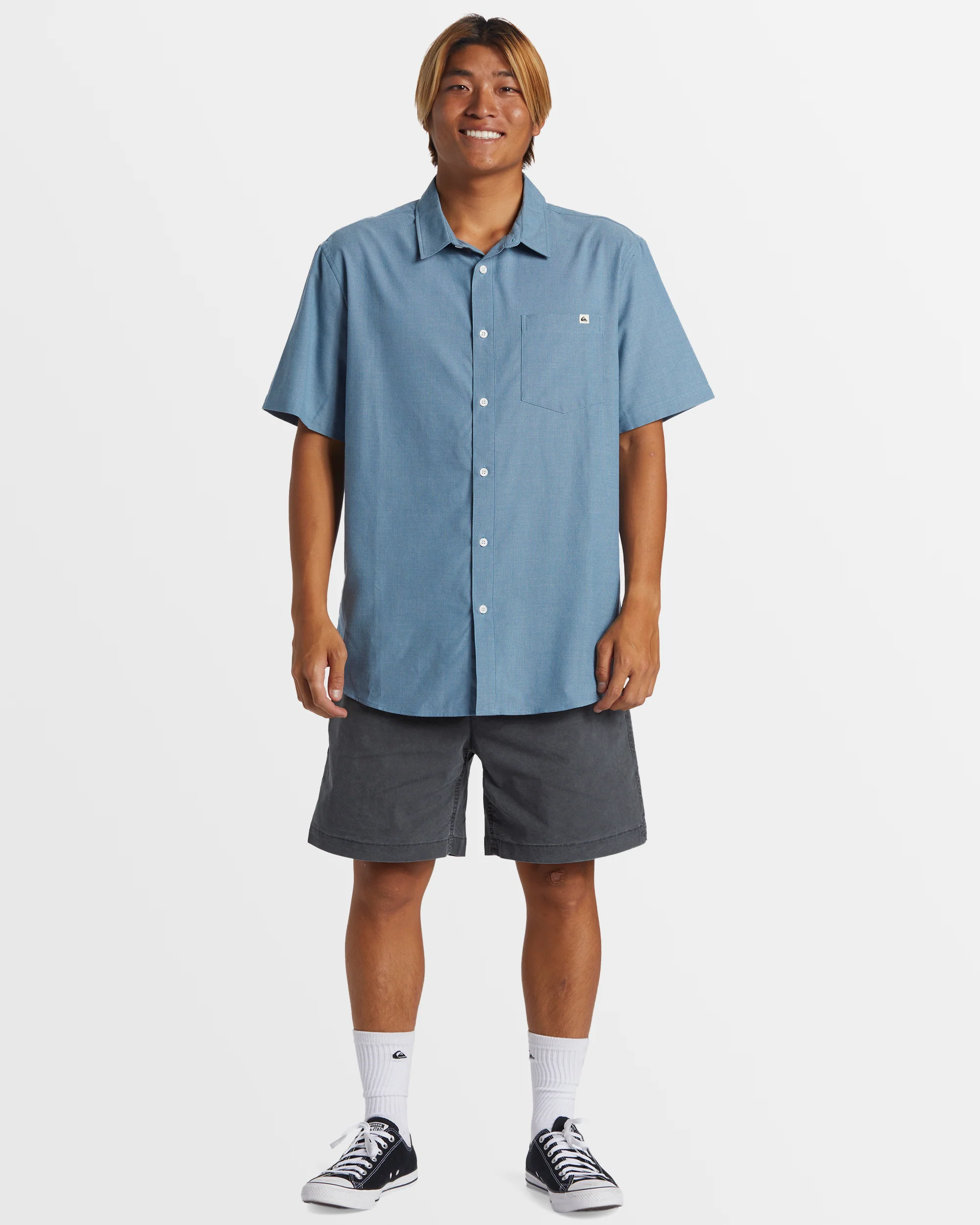 Mens Shoreline Classic Short Sleeve Woven Shirt - Image 5