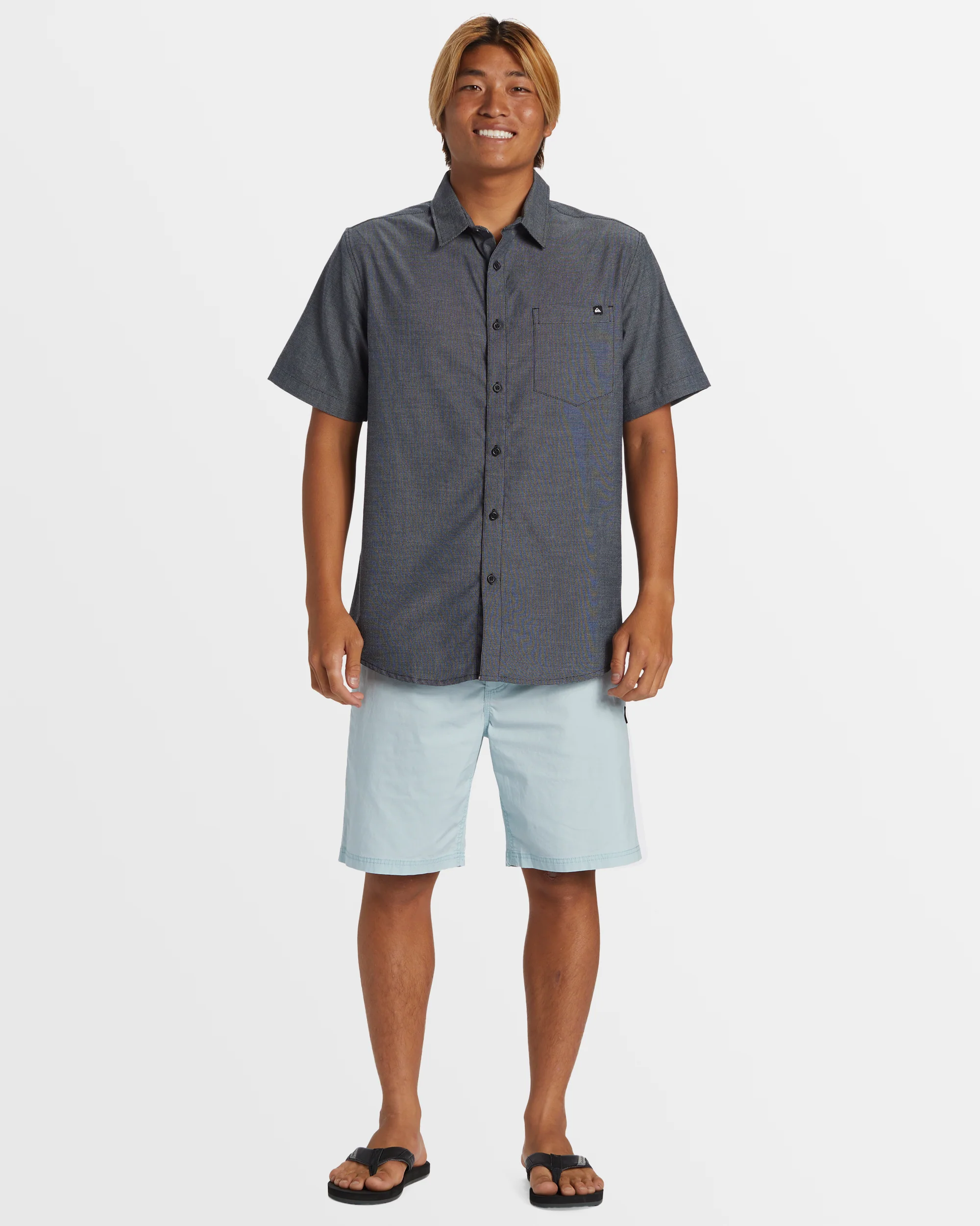 Mens Shoreline Classic Short Sleeve Woven Shirt - Image 5