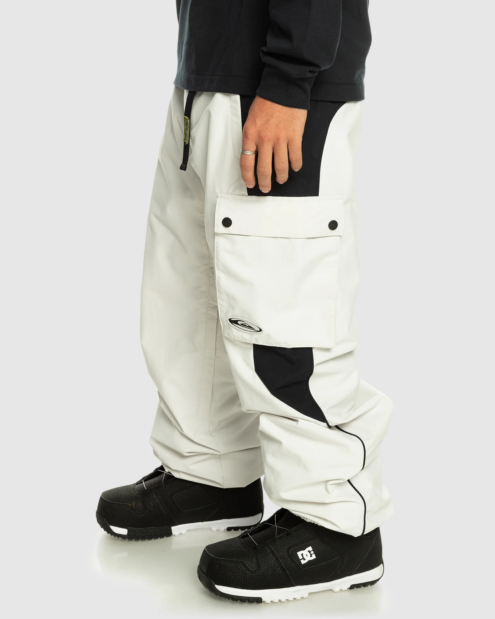 Mens Snow Down Cargo Technical Snow Pants - Image 2
