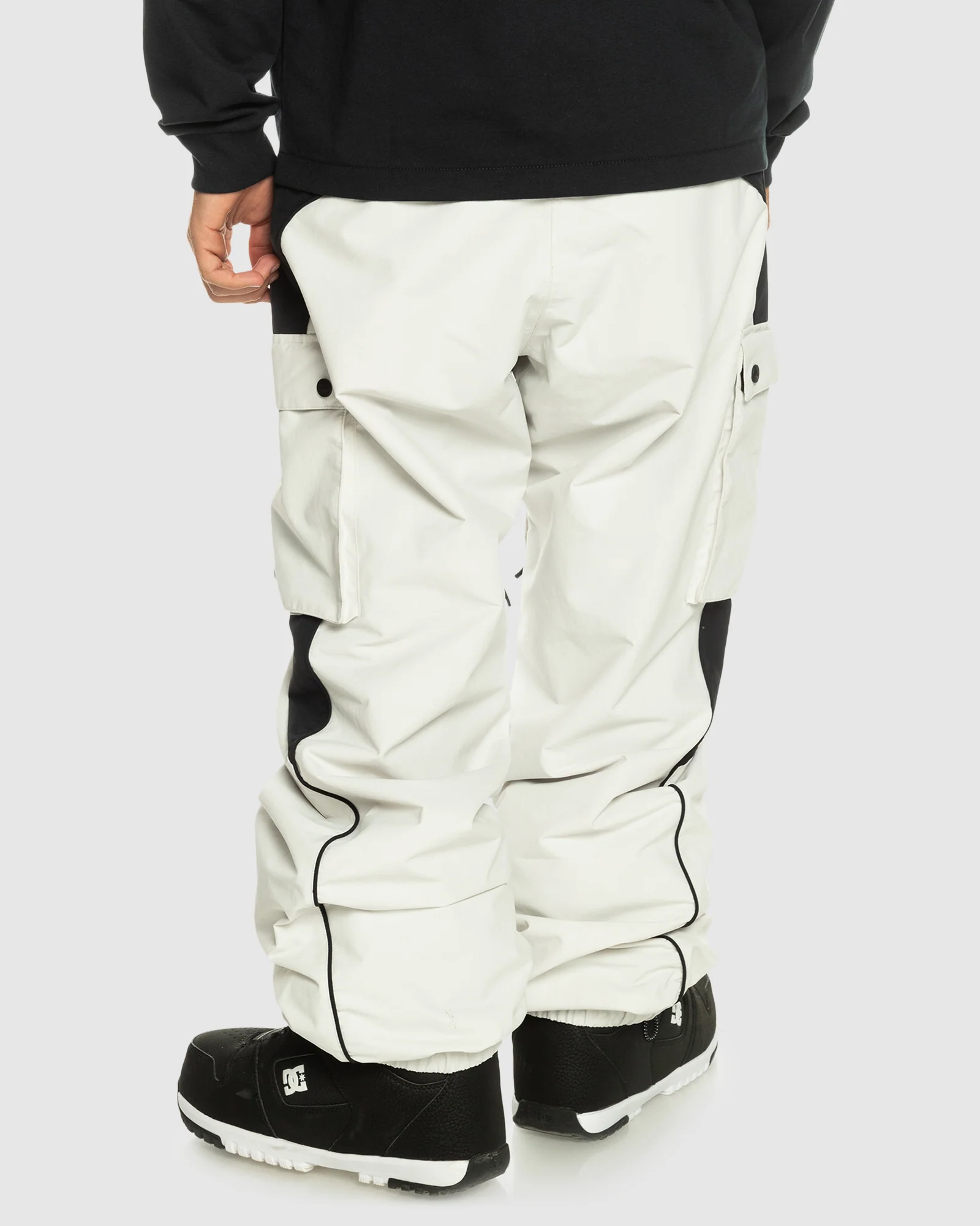 Mens Snow Down Cargo Technical Snow Pants - Image 3