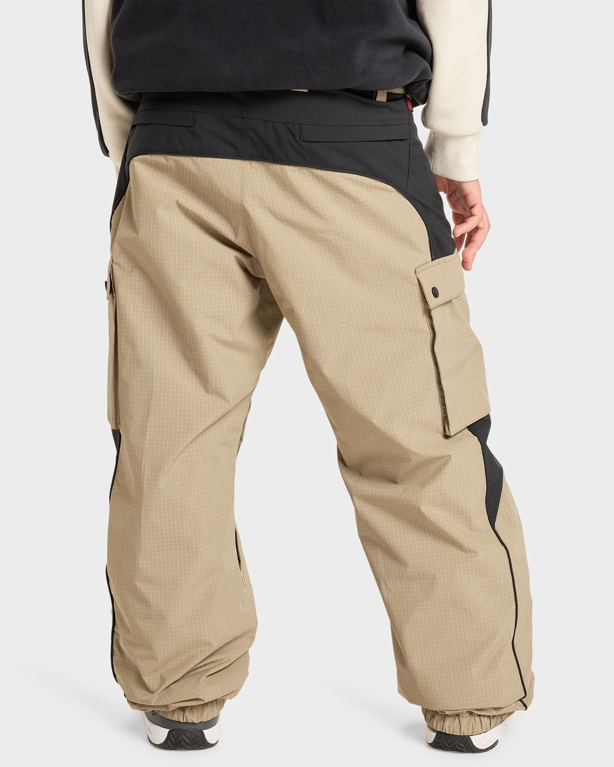 Mens Snow Down Cargo Snow Pants - Image 2
