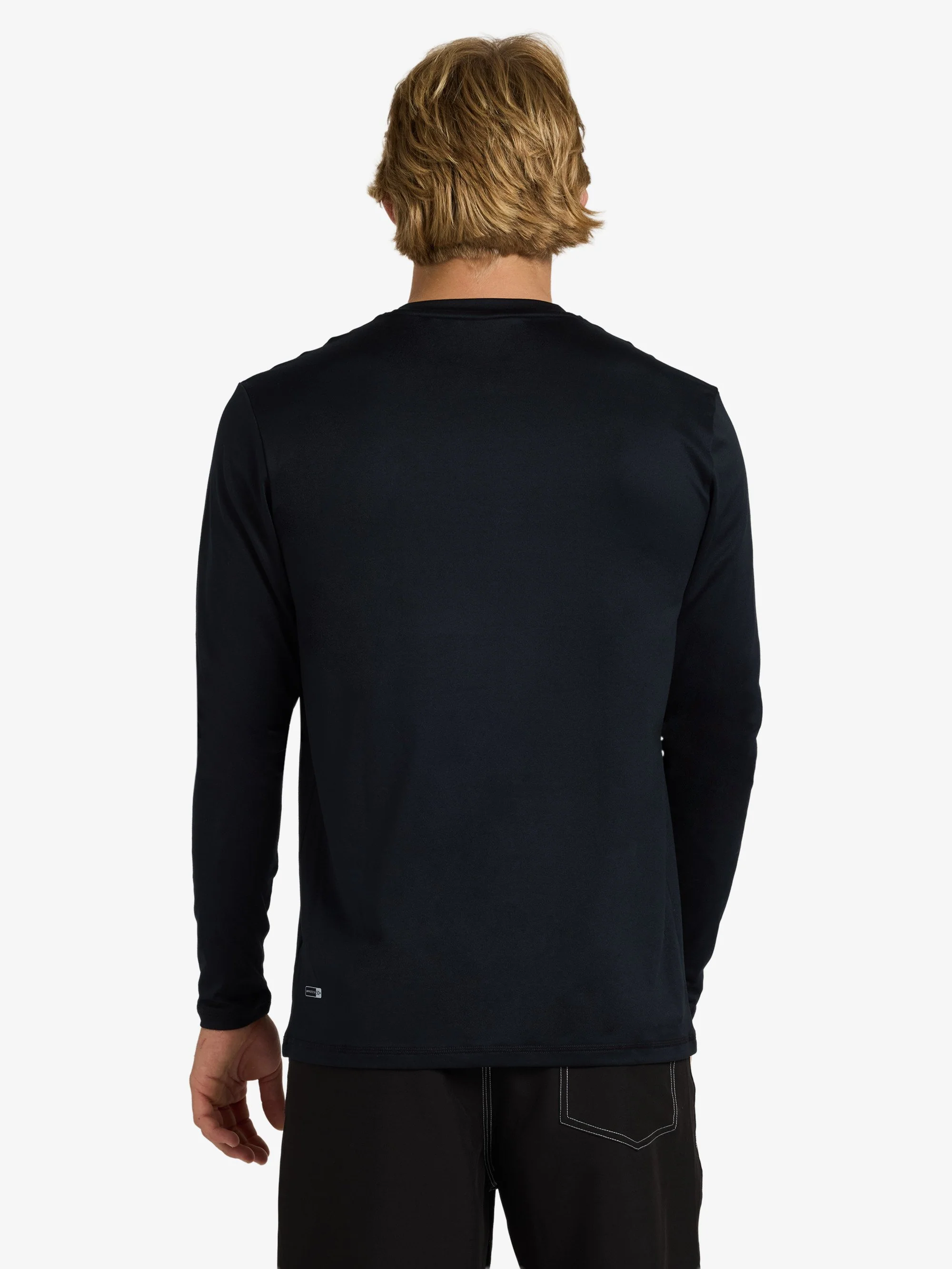 Mens Solid Streak Long Sleeve Surf Shirt - Image 2