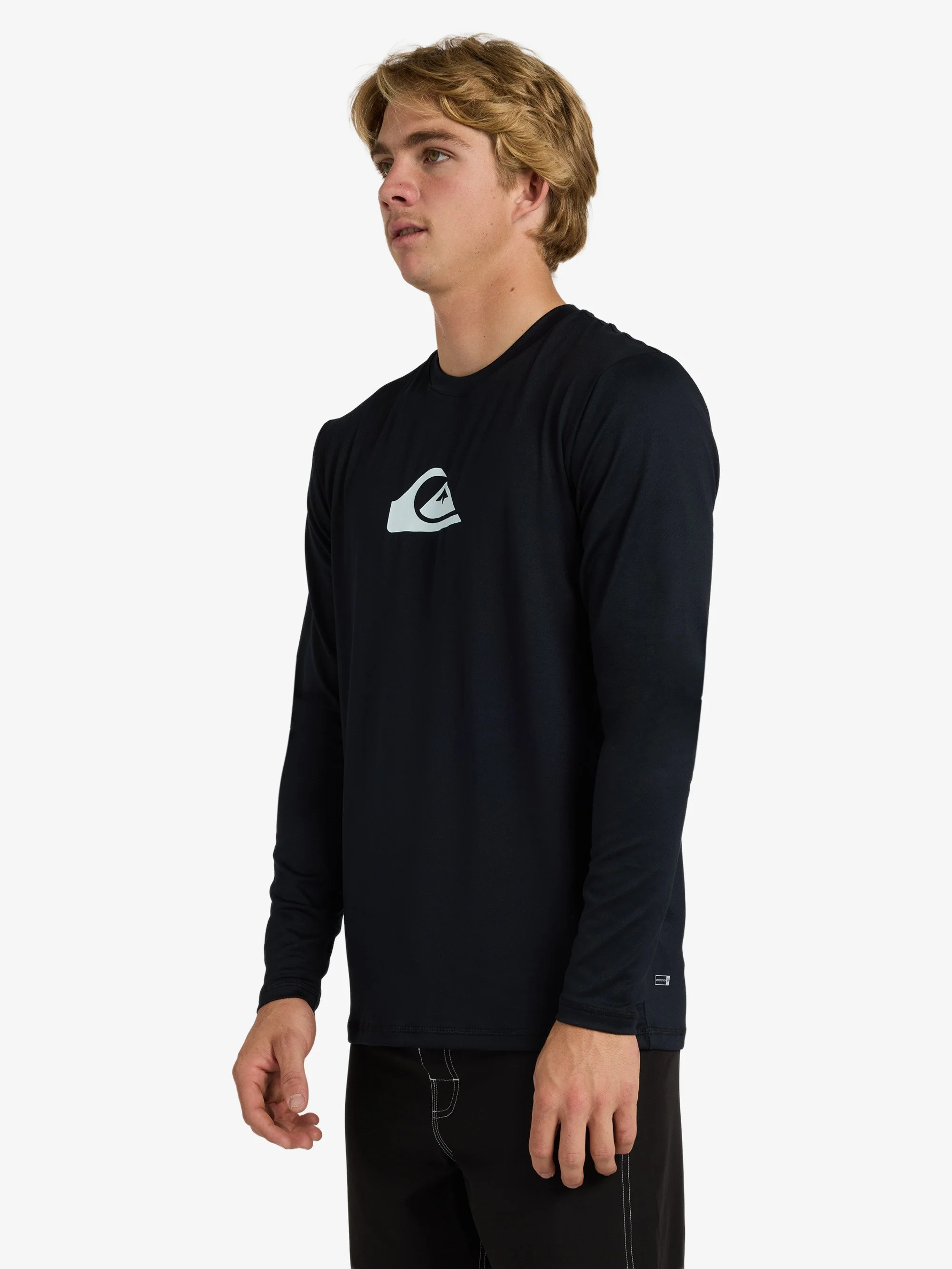 Mens Solid Streak Long Sleeve Surf Shirt - Image 3