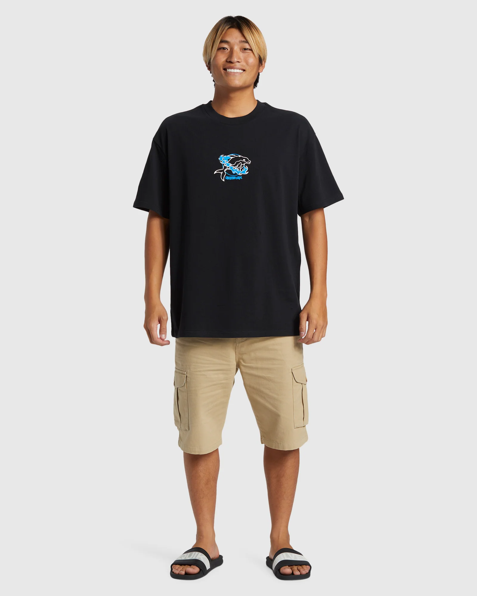 Mens Space Dolphin Short Sleeve T-Shirt - Image 5