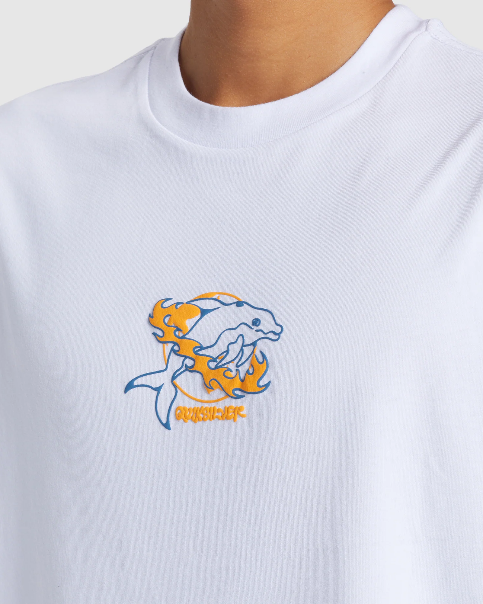 Mens Space Dolphin Short Sleeve T-Shirt - Image 4