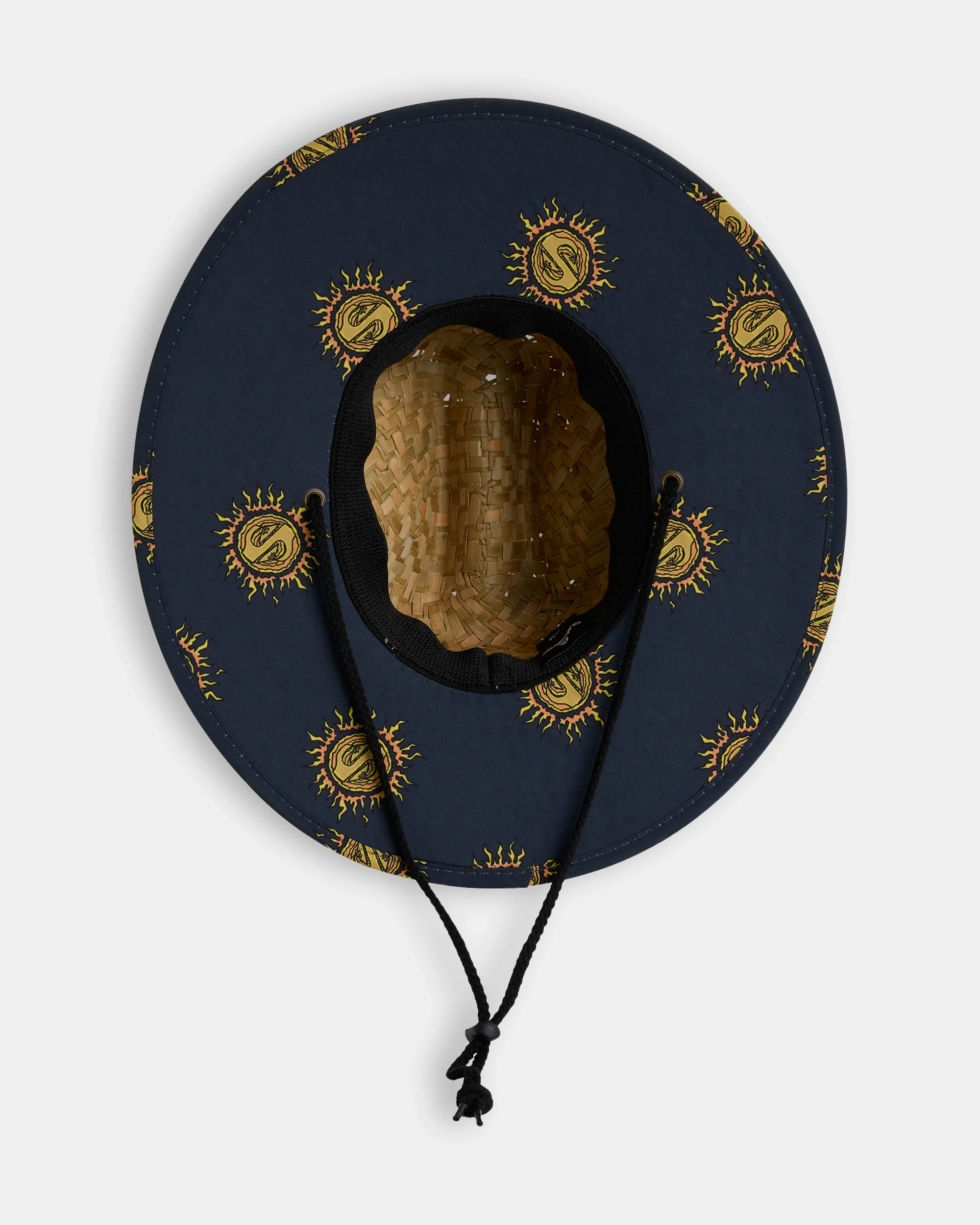 Boys 8-16 Spiral Flame Straw Hat - Image 2