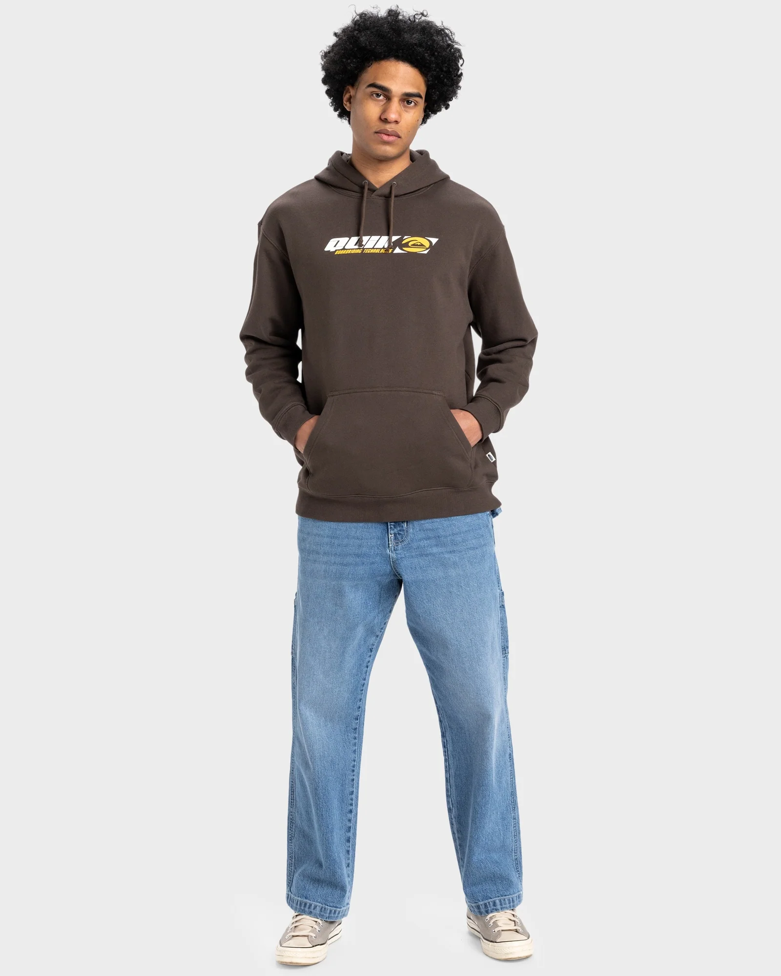 Mens Stencil Pullover Hoodie - Image 4