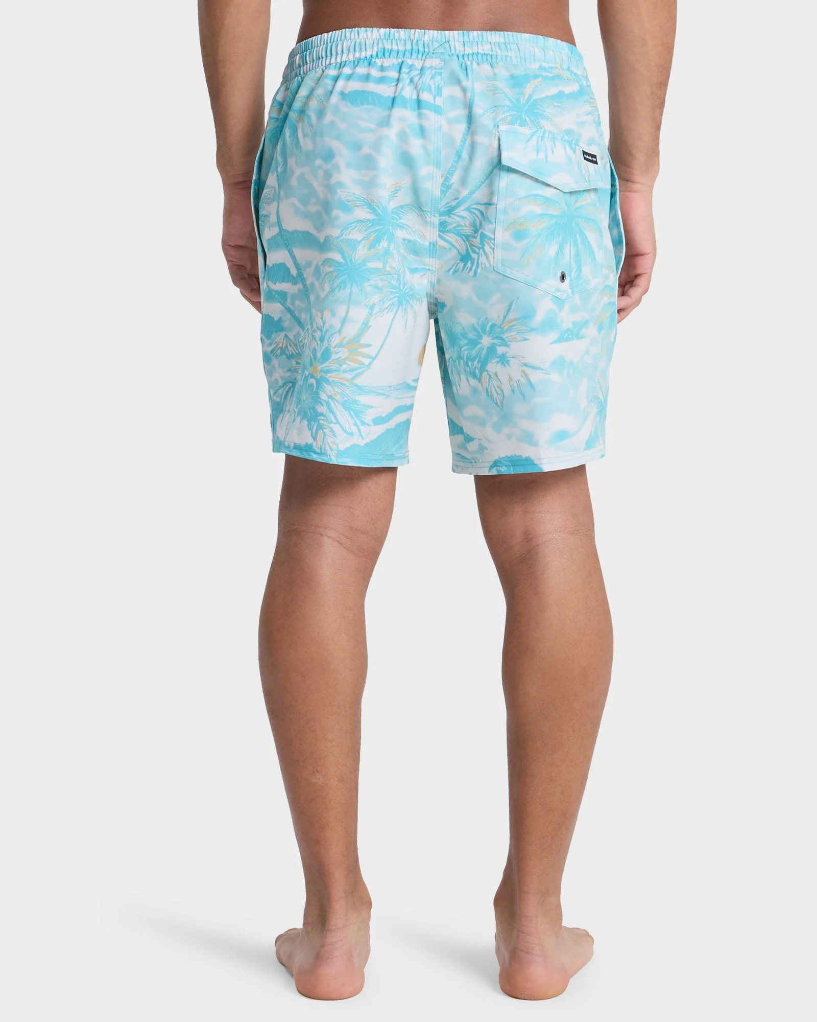 Mens Stretch Printed Volley 17" Swim Shorts - Image 2