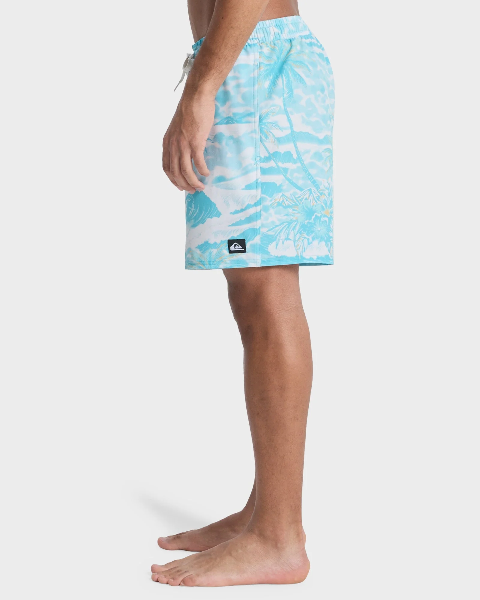 Mens Stretch Printed Volley 17" Swim Shorts - Image 3