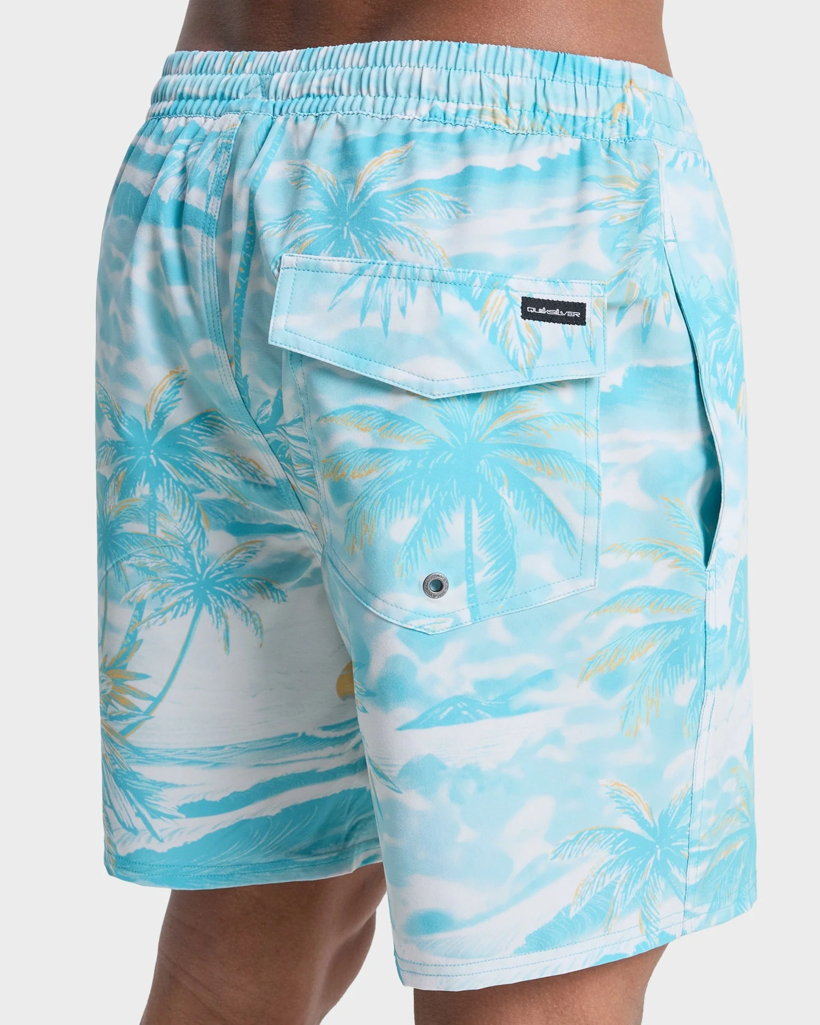 Mens Stretch Printed Volley 17" Swim Shorts - Image 5