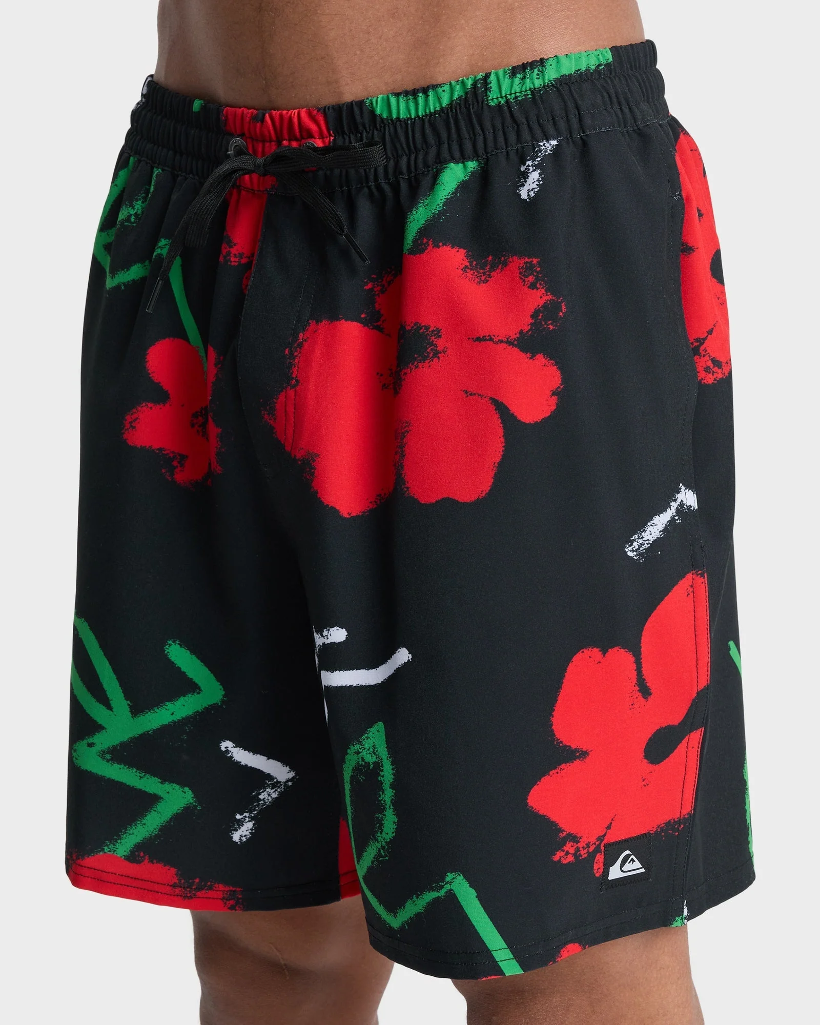 Mens Stretch Printed Volley 17" Swim Shorts - Image 4