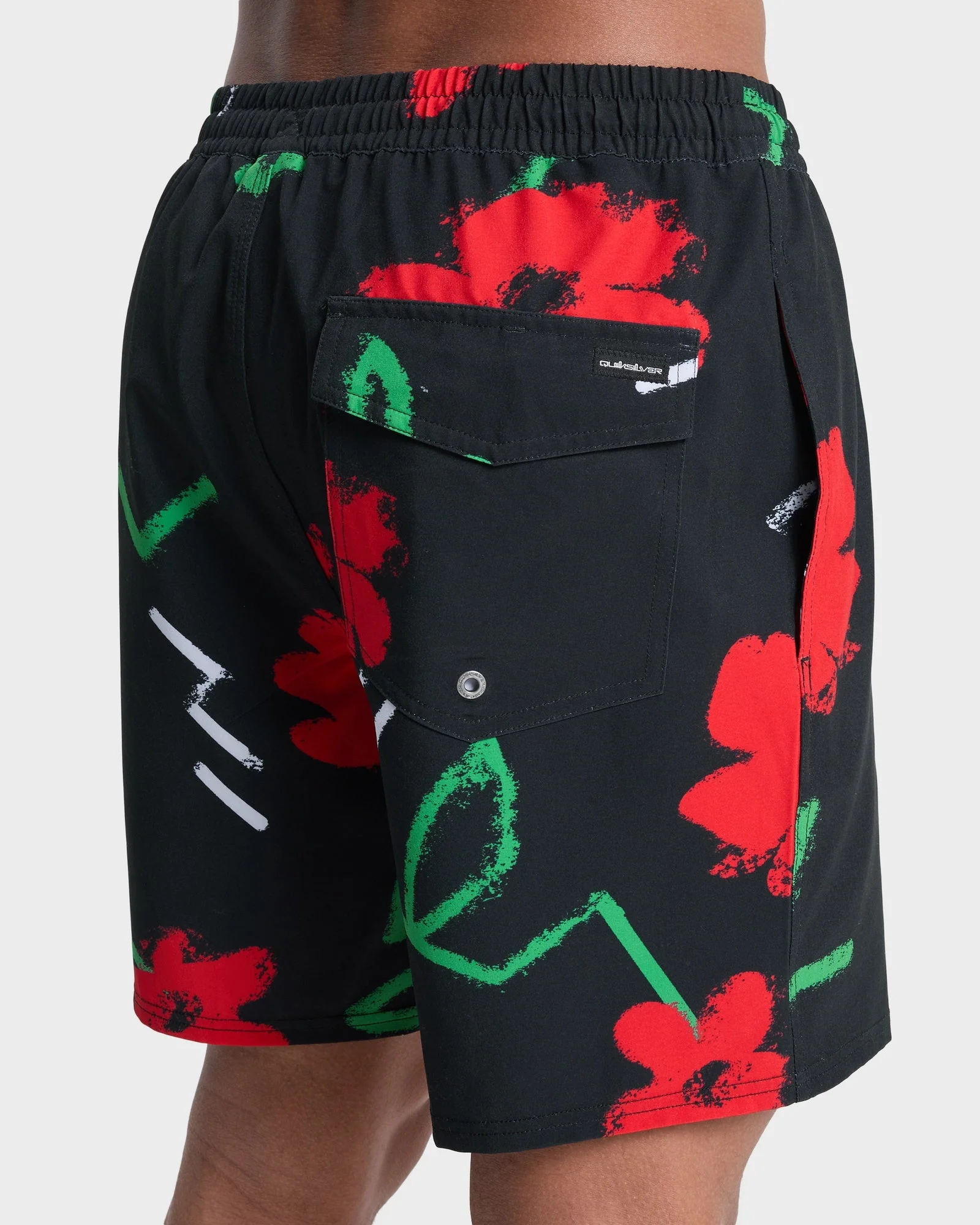 Mens Stretch Printed Volley 17" Swim Shorts - Image 5
