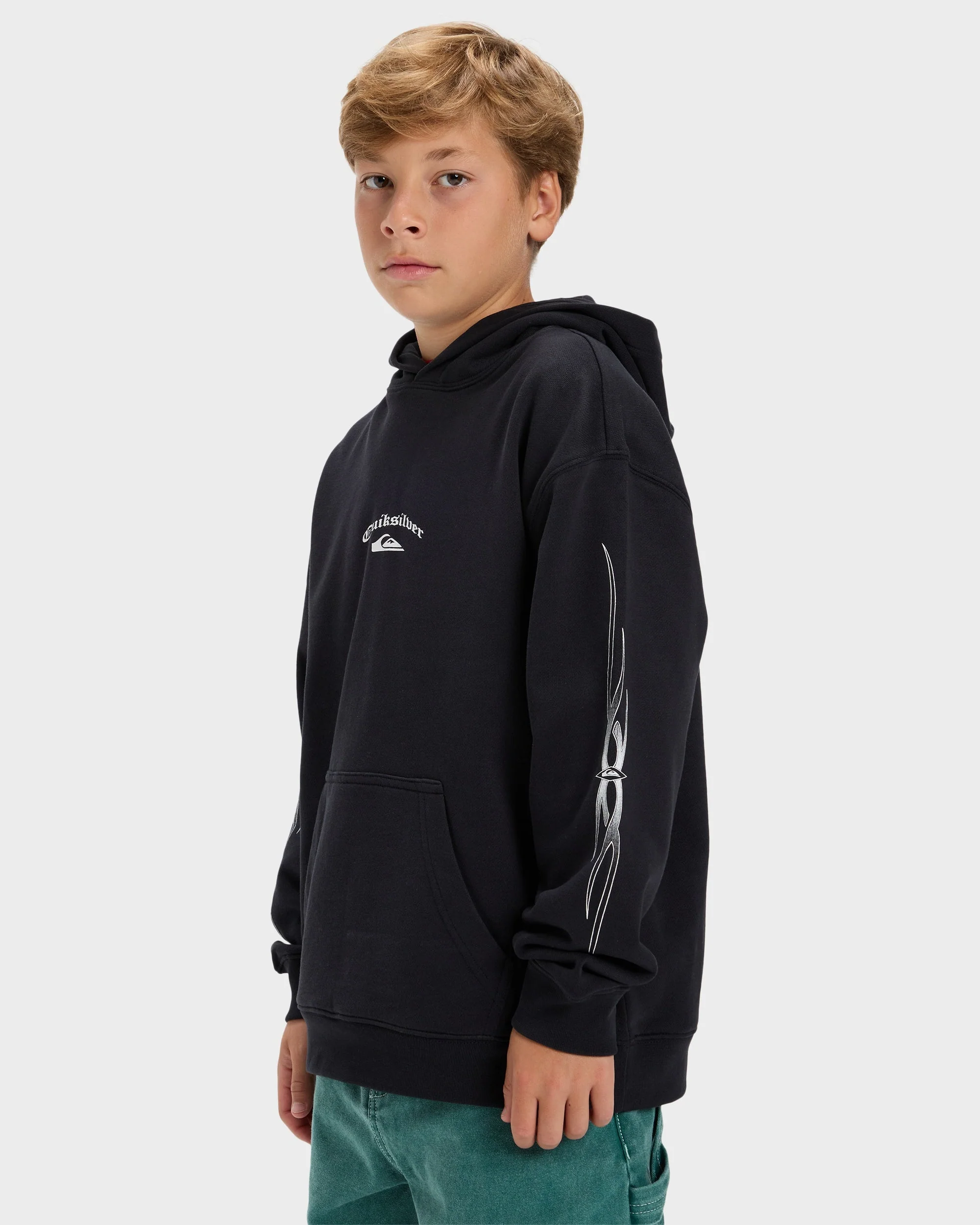 Boys 8-16 Stretch Tribal Pullover Hoodie - Image 3