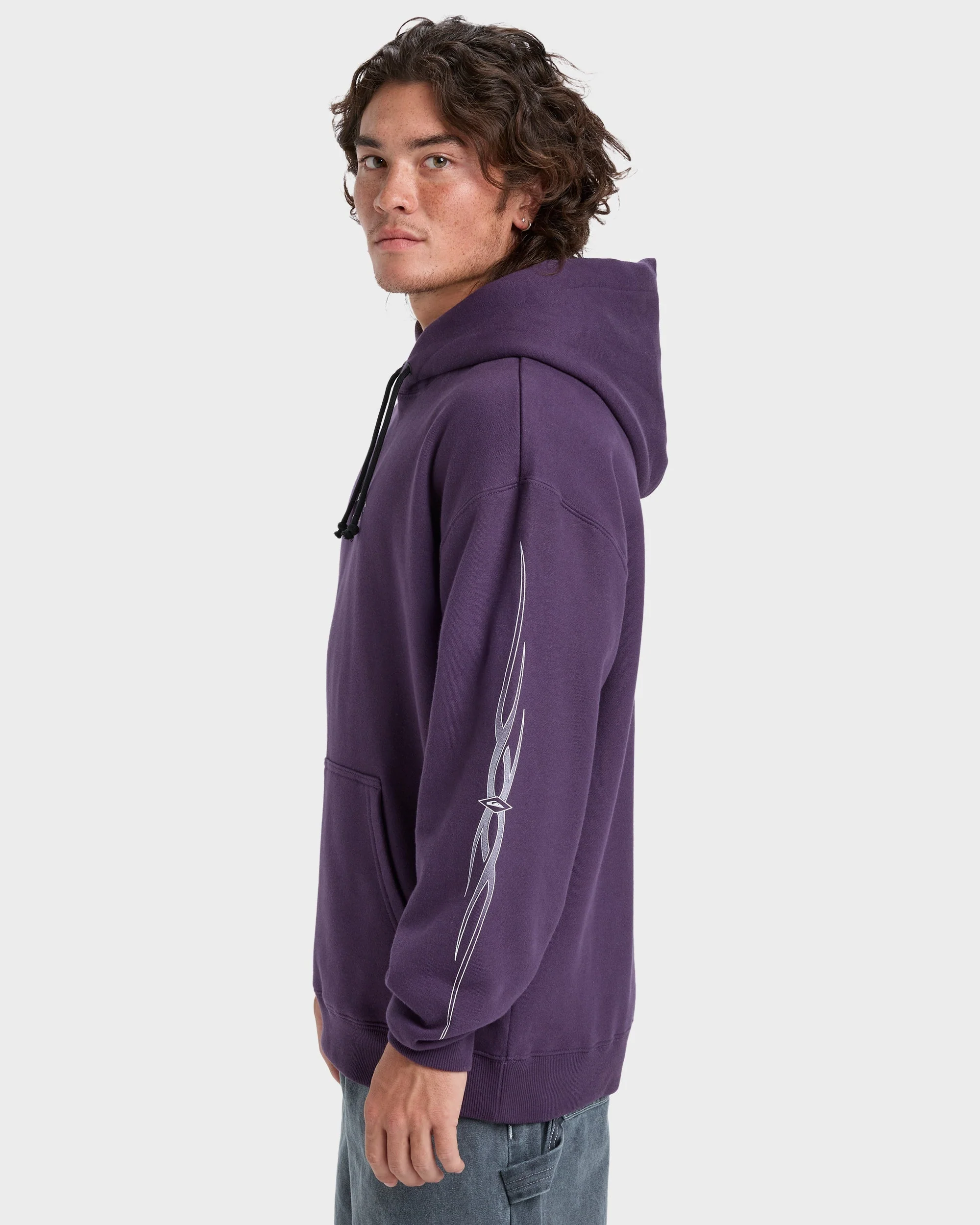 Mens Stretch Tribal Pullover Hoodie - Image 3