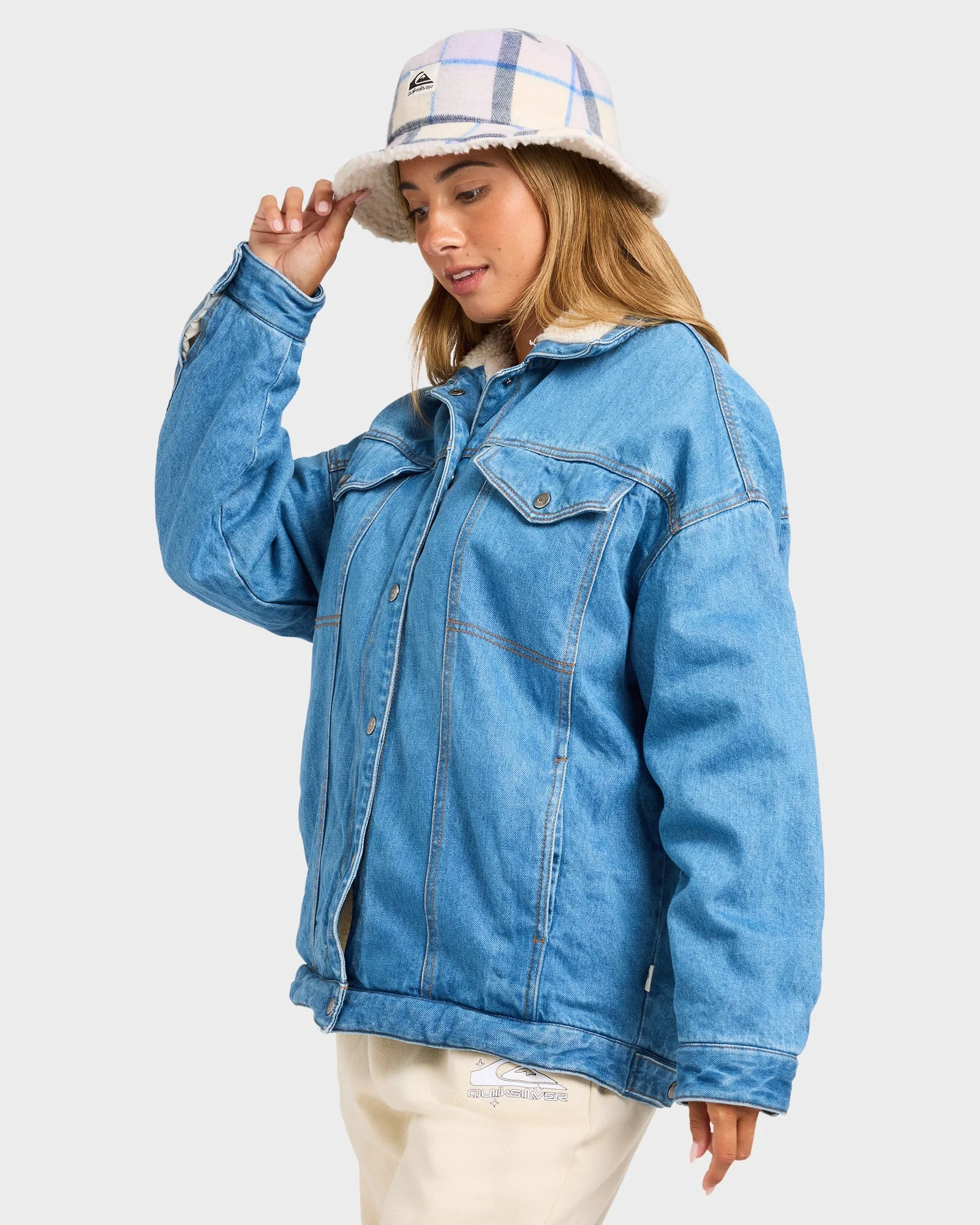 Womens Sunsets Denim Jacket - Image 3