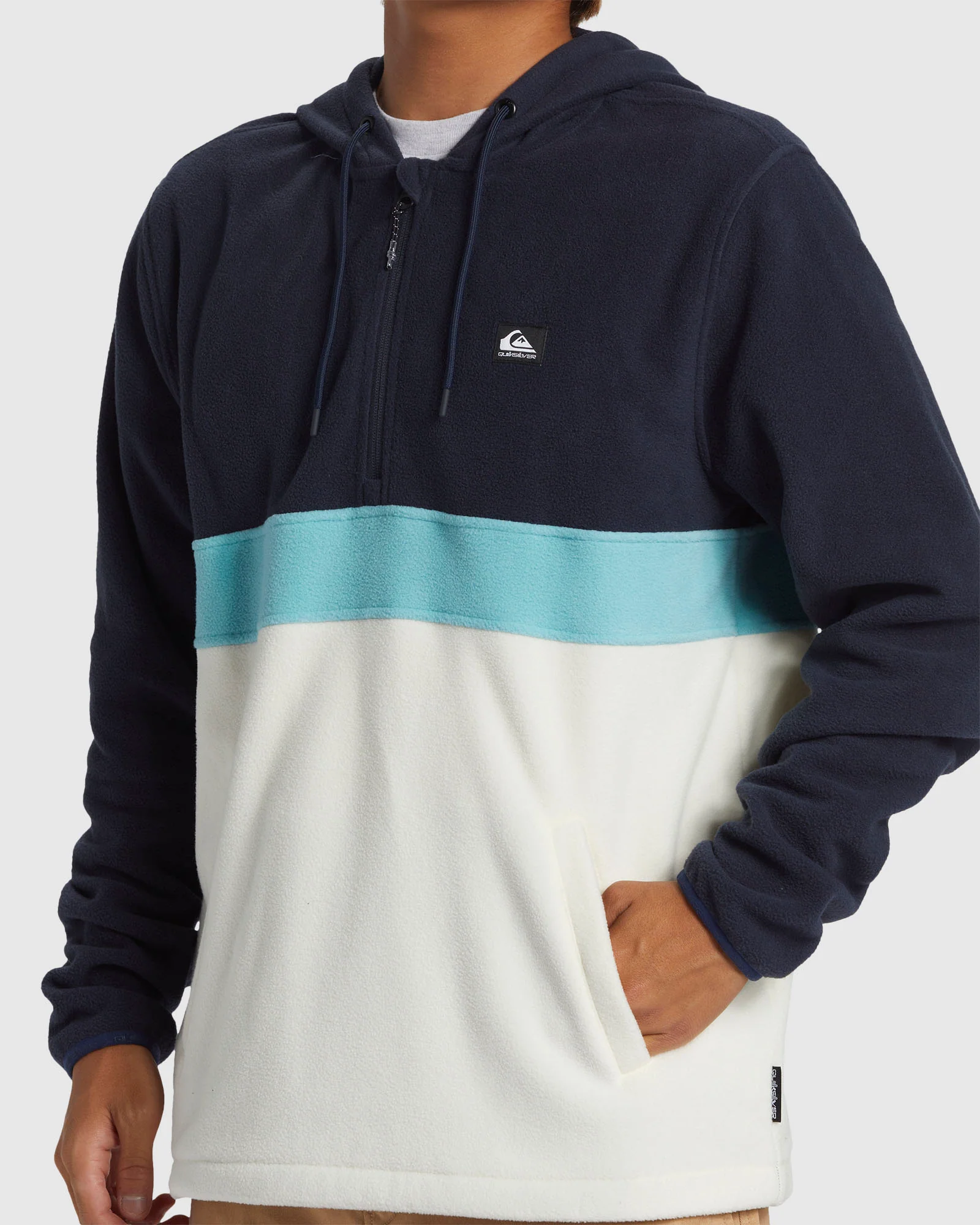 Mens Surf Days Half Zip Hoodie - Image 4