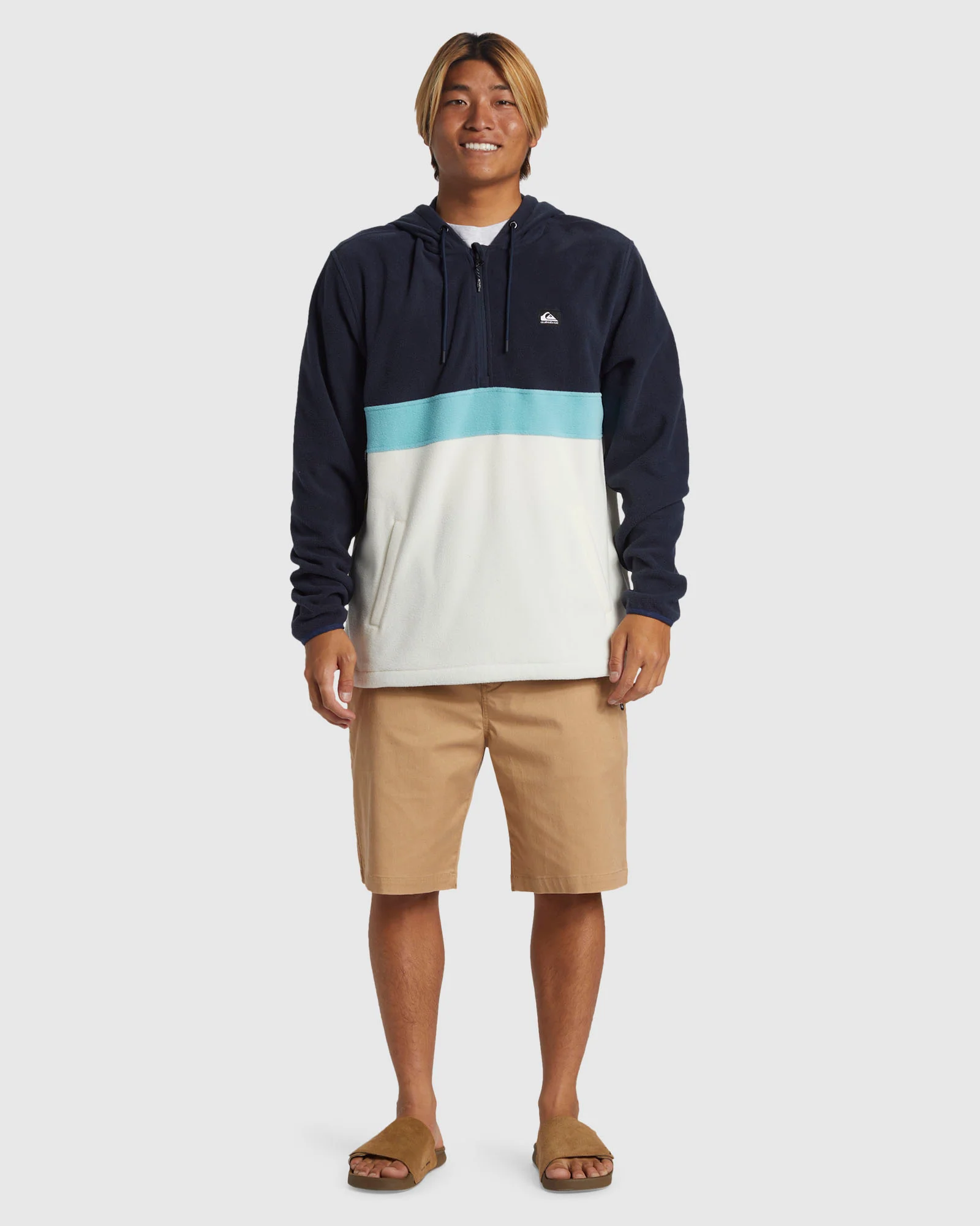 Mens Surf Days Half Zip Hoodie - Image 5