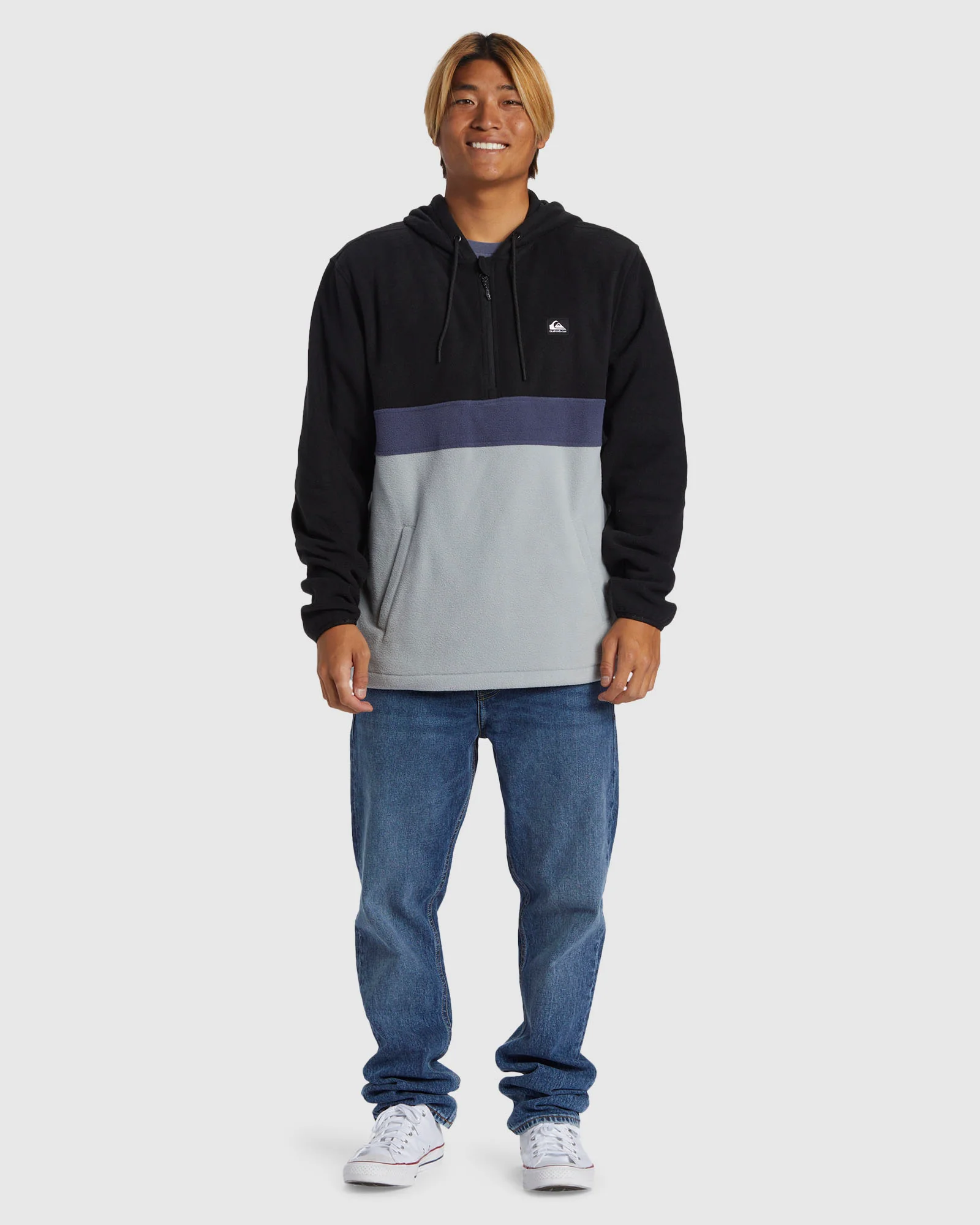 Mens Surf Days Half Zip Hoodie - Image 5