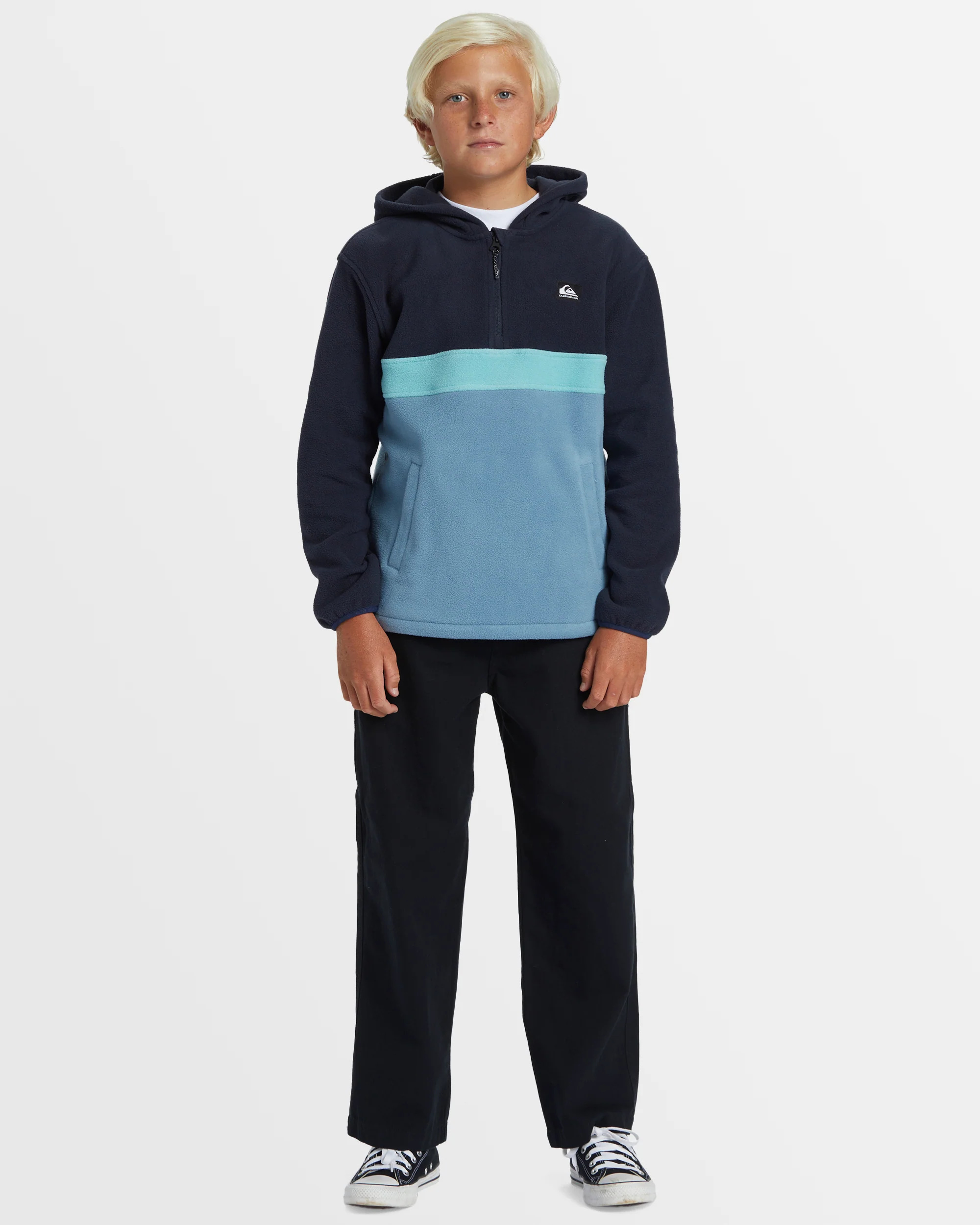 Boys 8-16 Surf Days Half Zip Hoodie - Image 5