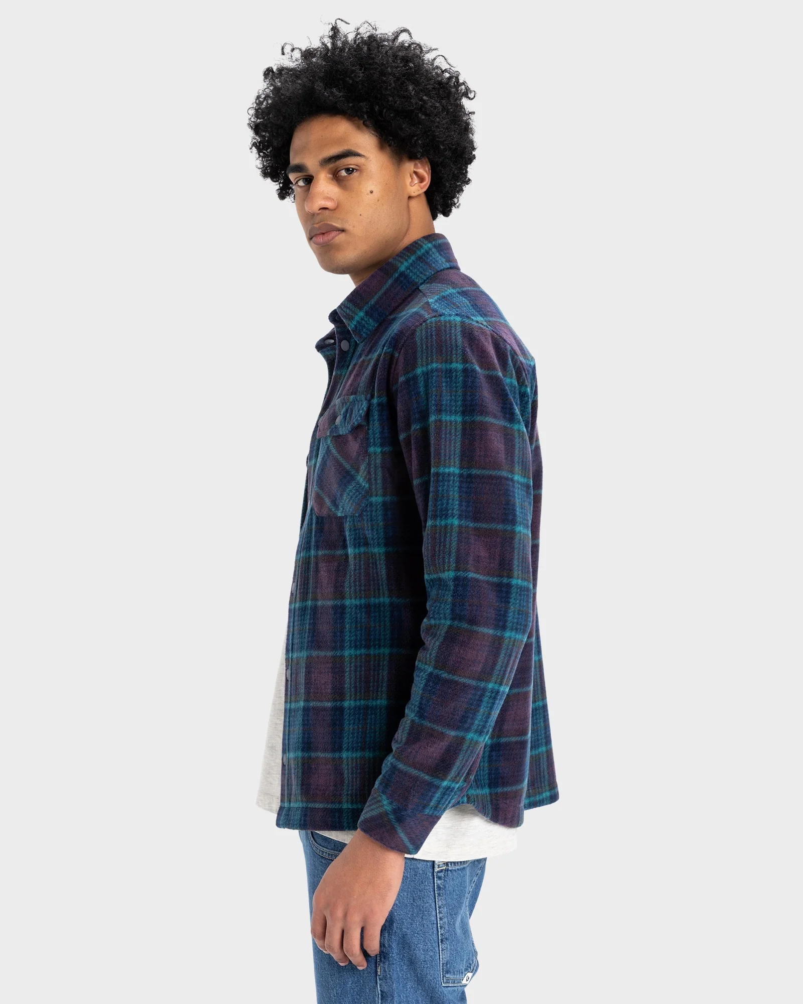 Mens Surf Day Button Down Long Sleeve Shirt - Image 2