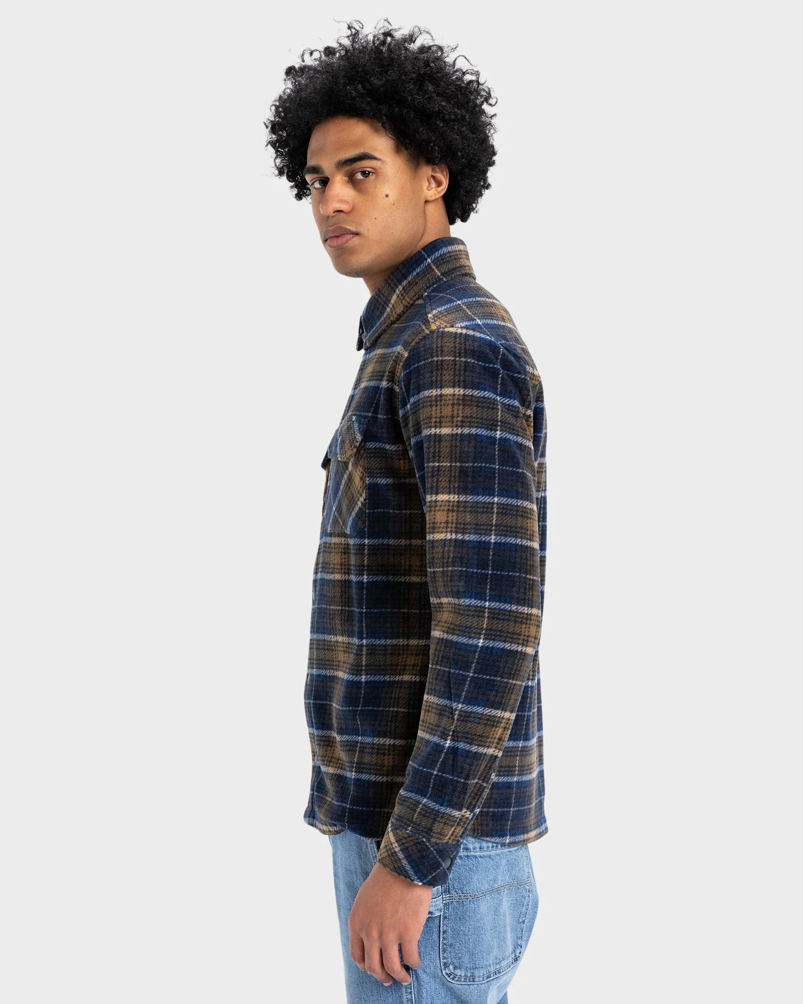 Mens Surf Day Button Down Long Sleeve Shirt - Image 2