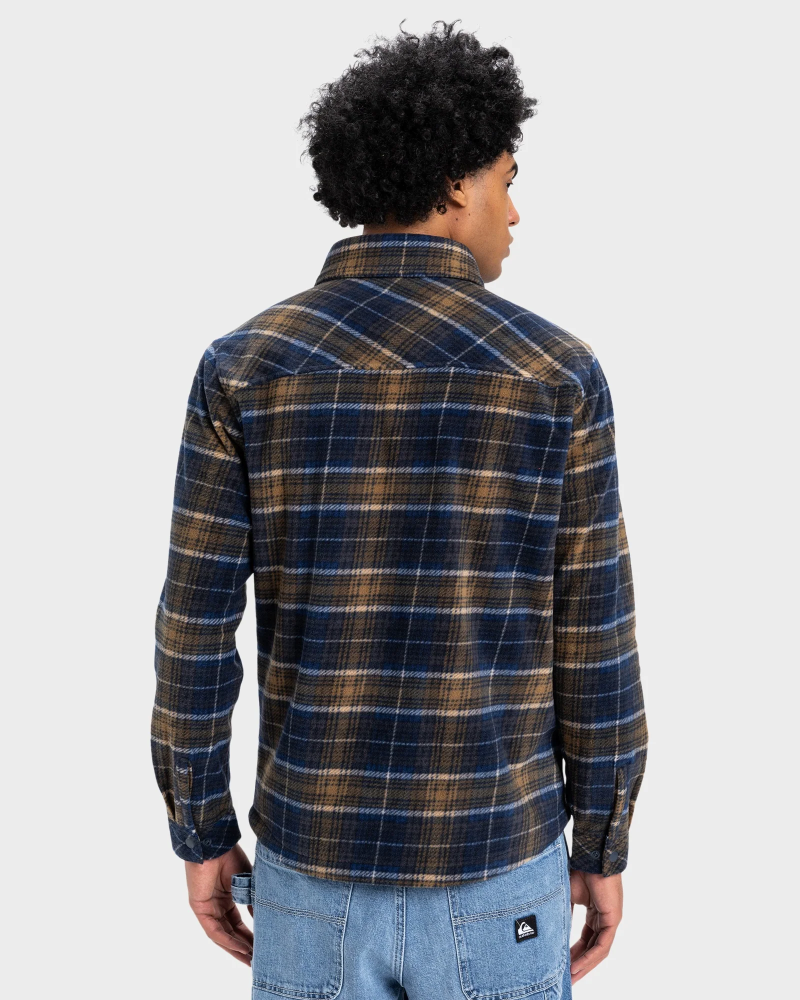 Mens Surf Day Button Down Long Sleeve Shirt - Image 3