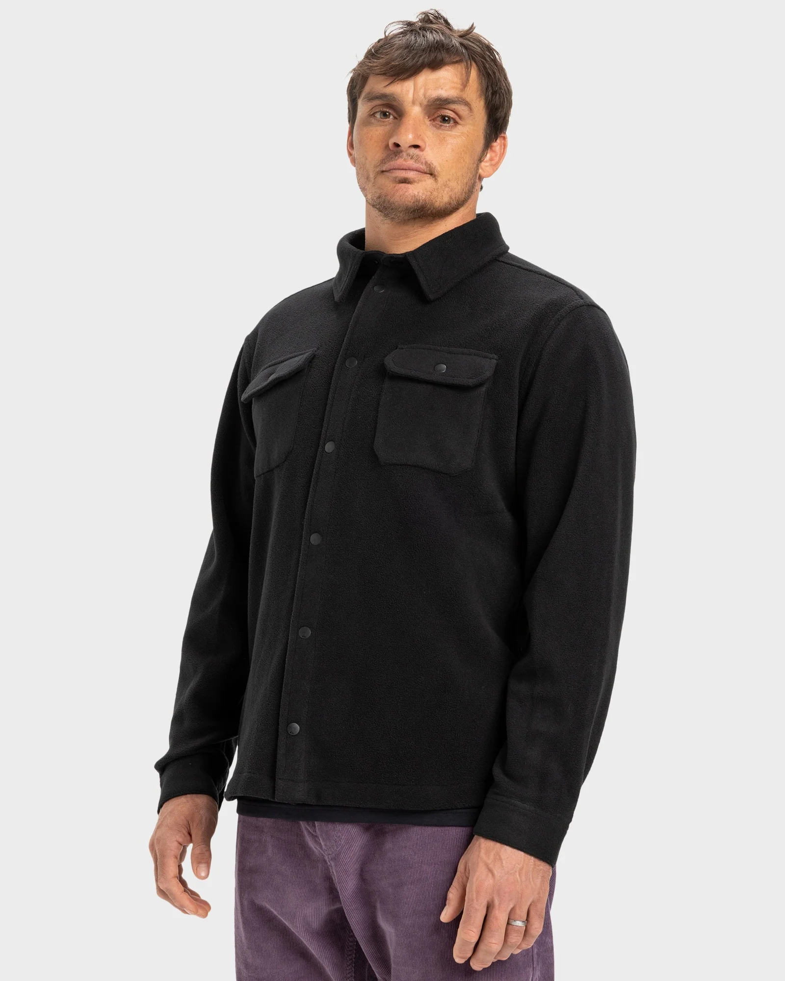 Mens Surf Day Button Down Long Sleeve Shirt - Image 2
