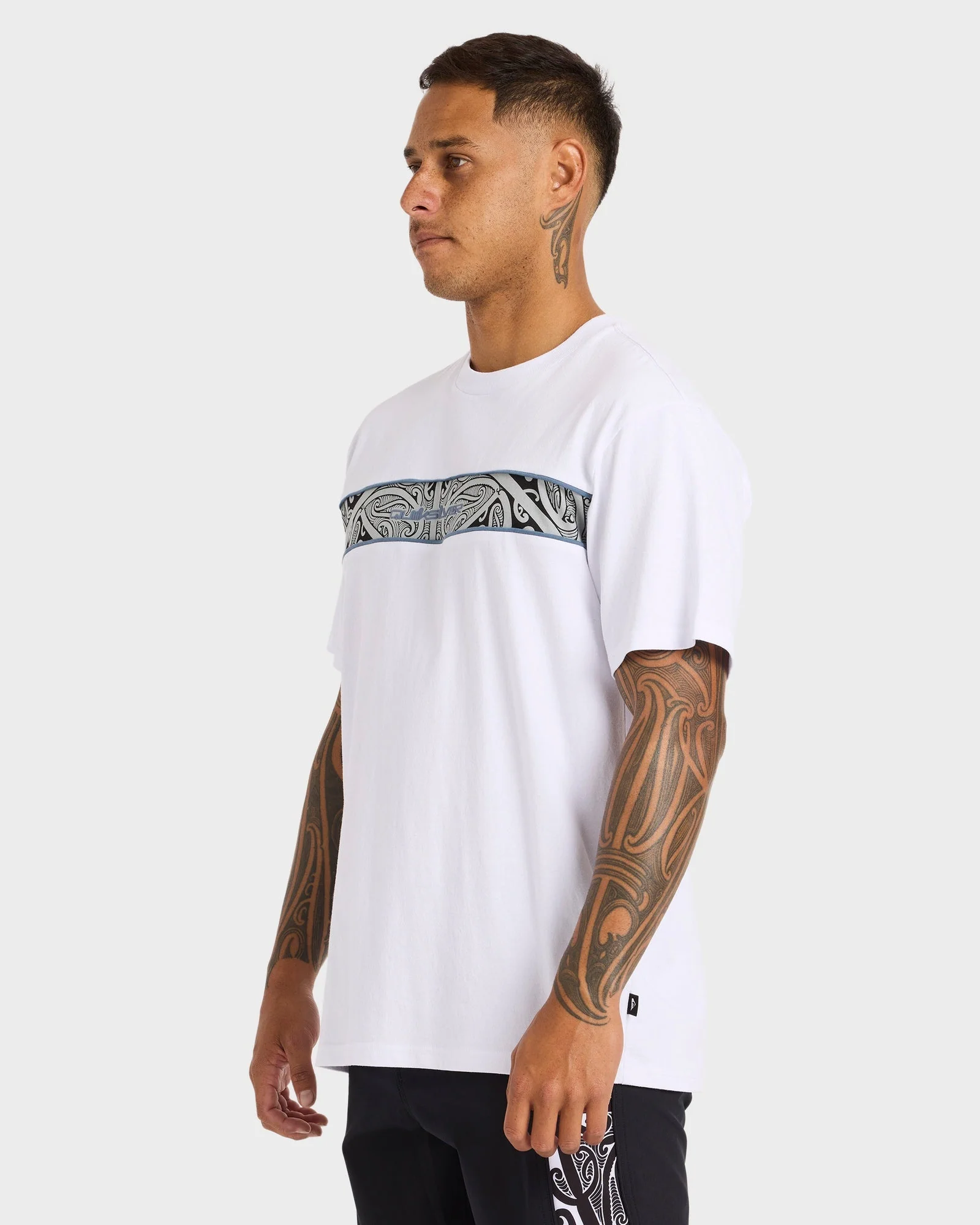 Mens Kehu Takarangi Panel T-Shirt - Image 4